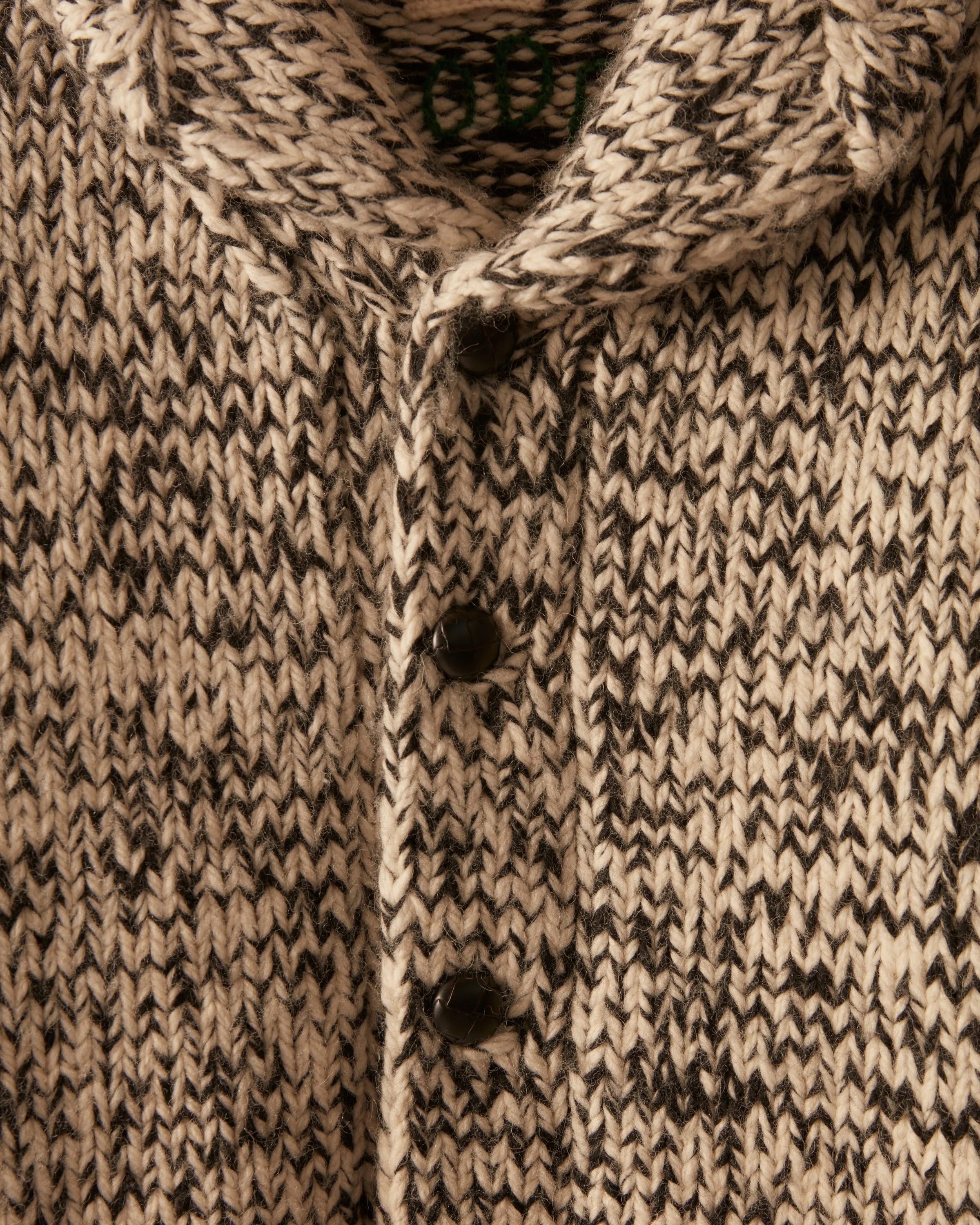 Gluckow Cardigan - Black Cream sold by BODE product image thumbnail 3