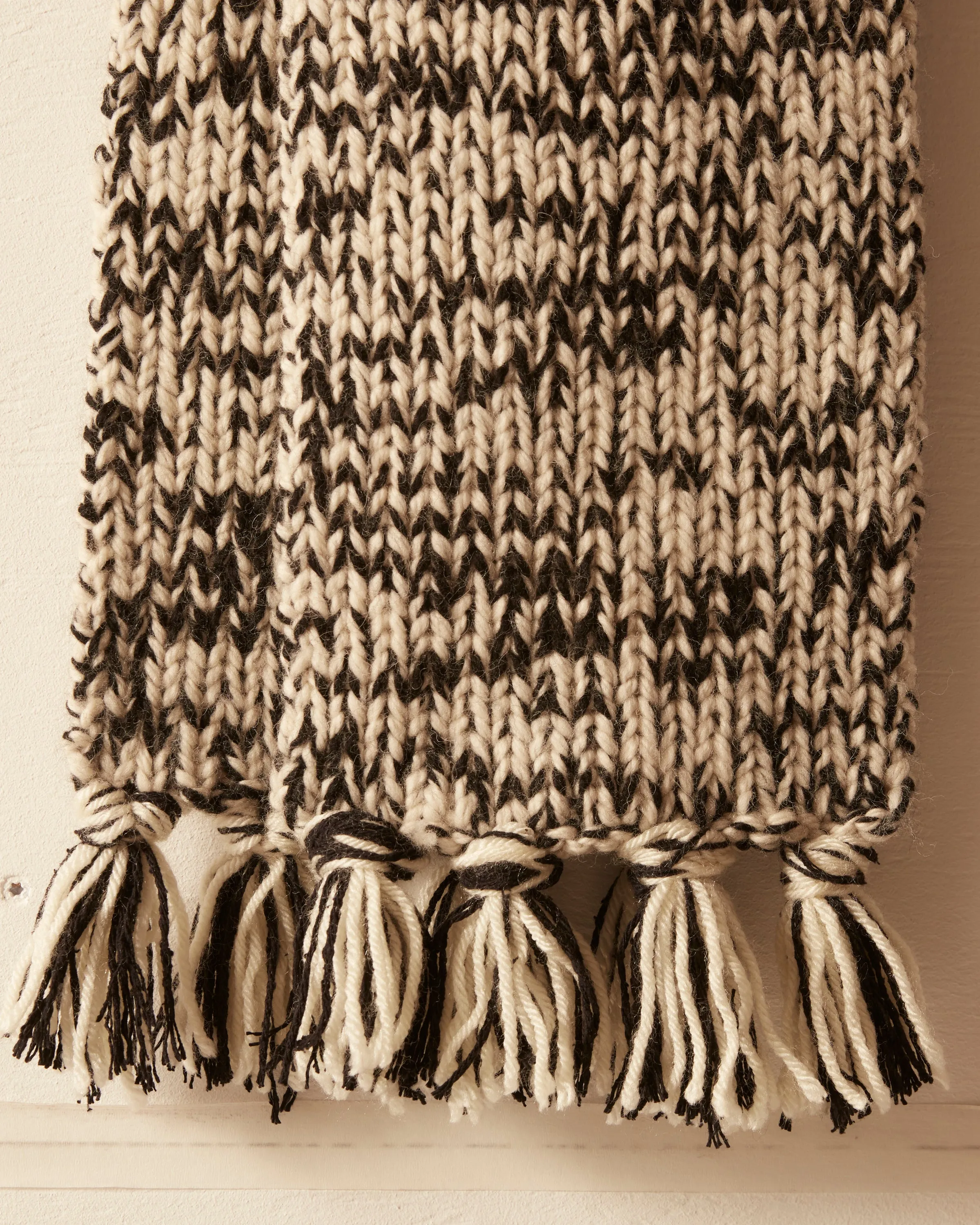 Gluckow Scarf - Black Cream sold by BODE product image thumbnail 2