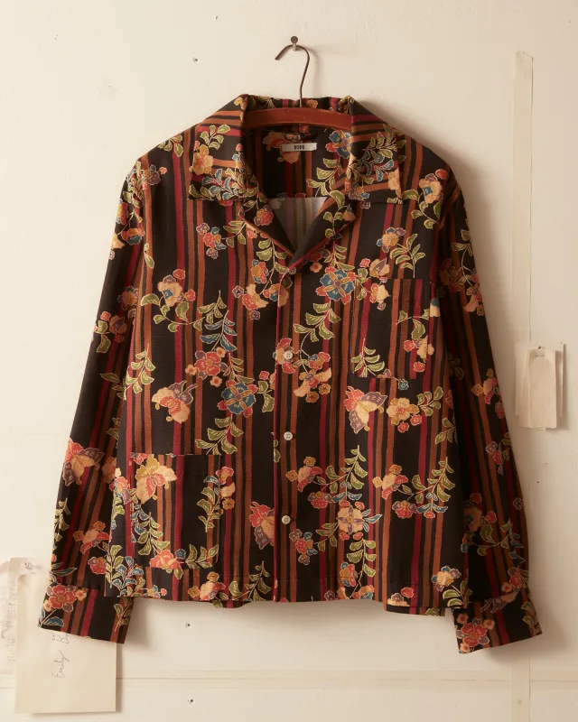 Butterfly Stripe Long Sleeve Shirt sold by BODE