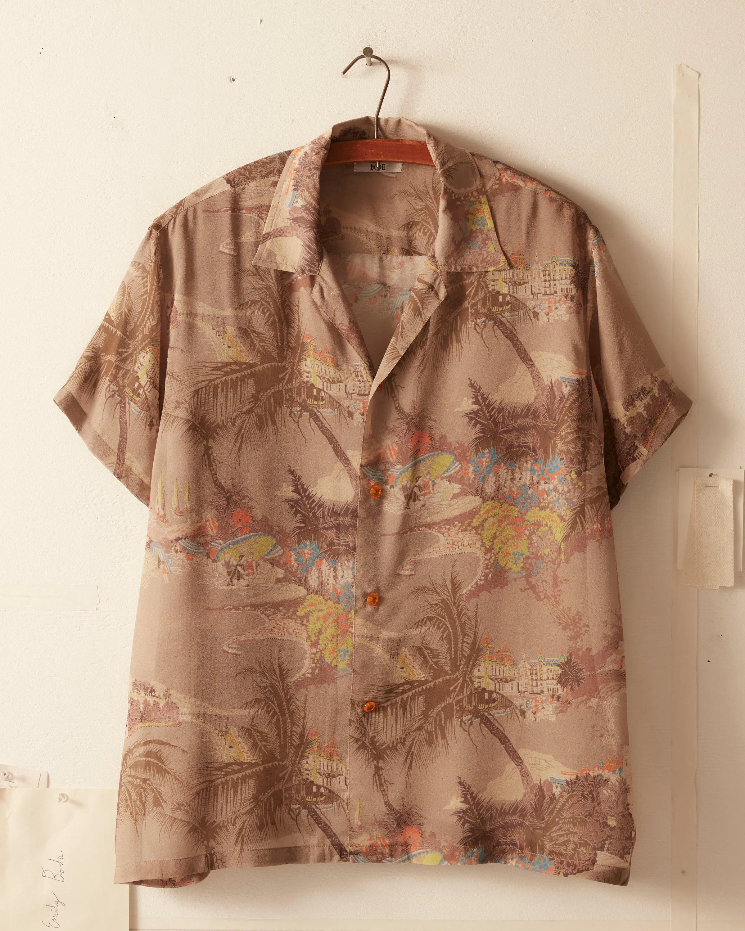 Riviera Print Short Sleeve Shirt sold by BODE