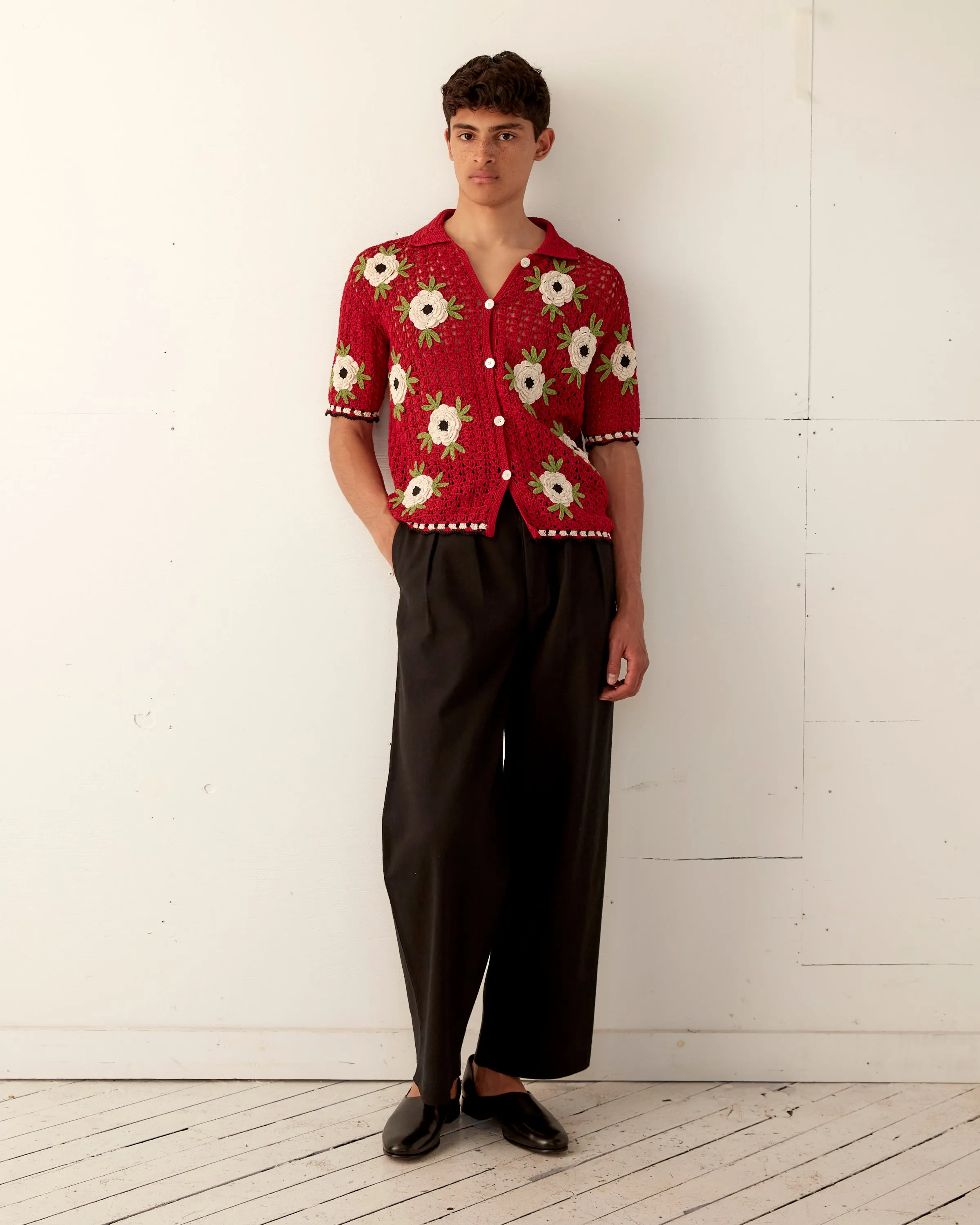 Winchester Rose Short Sleeve Shirt sold by BODE