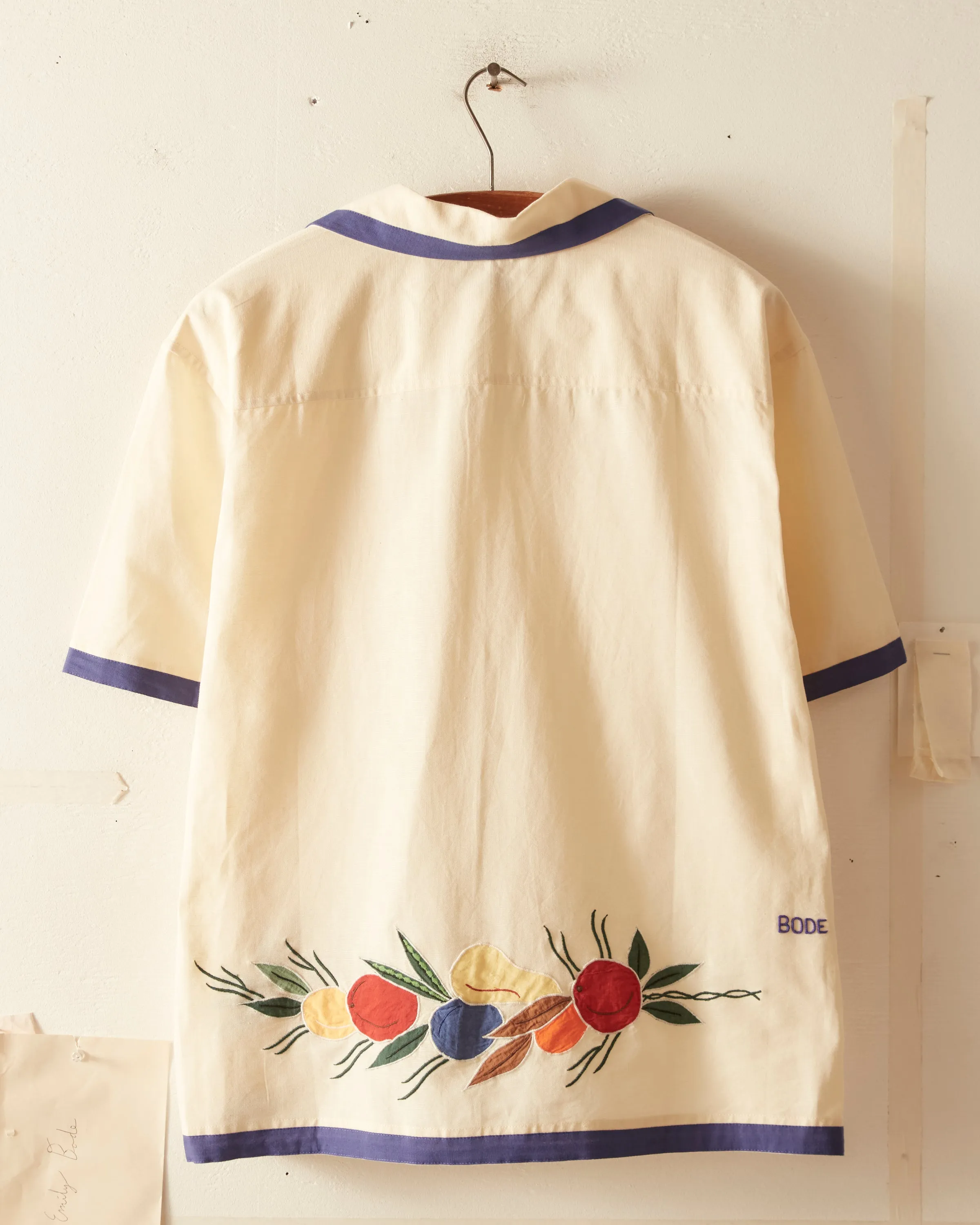 Appliqué Fruit Bunch Short Sleeve Shirt sold by BODE product image thumbnail 5
