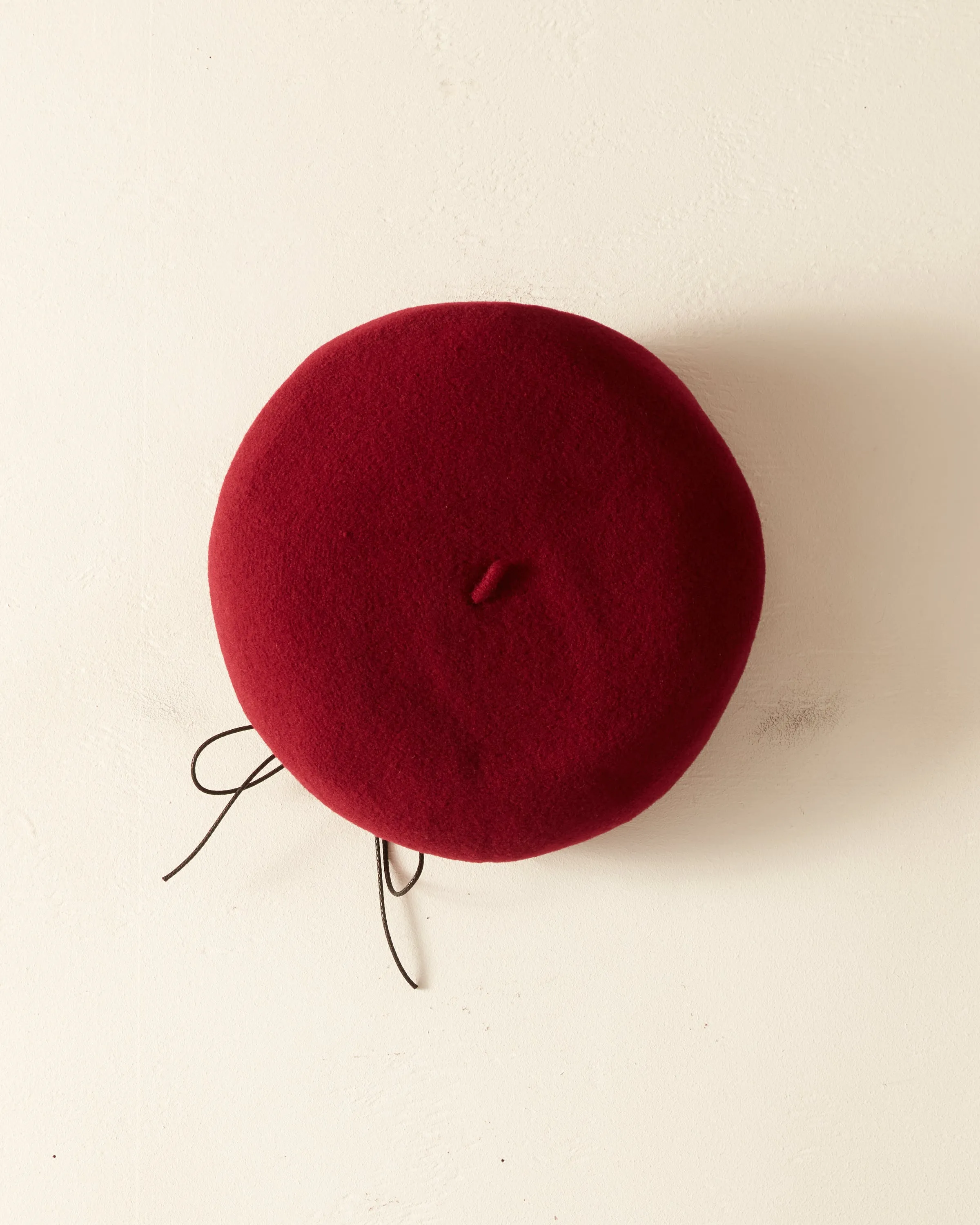 Twisted Piping Beret - Burgundy sold by BODE