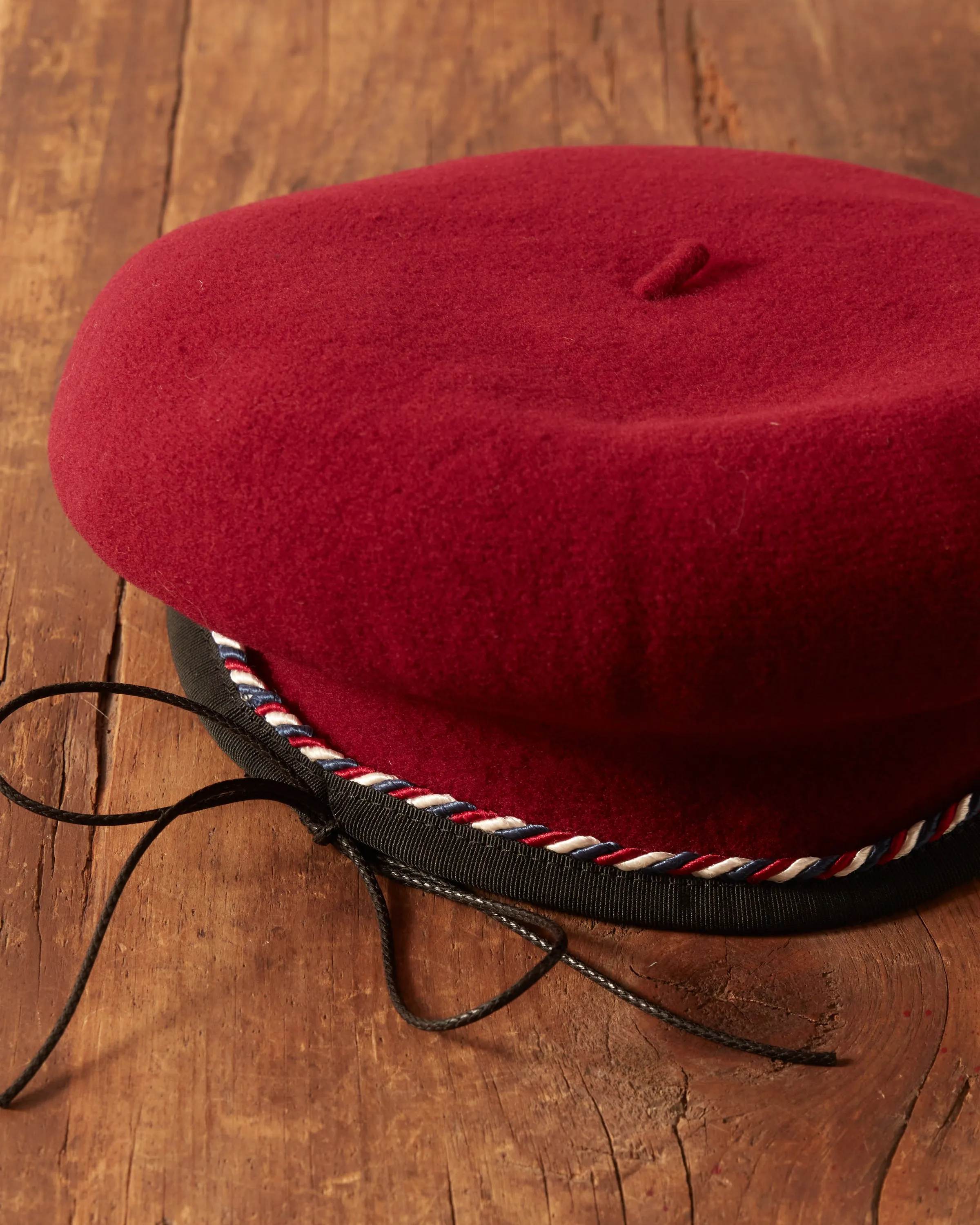Twisted Piping Beret - Burgundy sold by BODE product image thumbnail 2