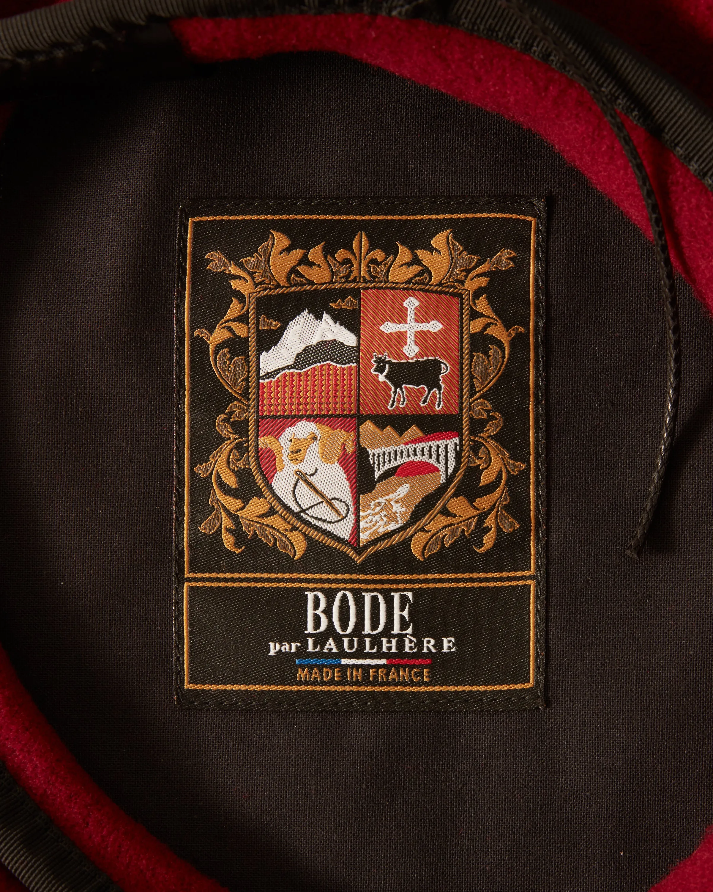 Twisted Piping Beret - Burgundy sold by BODE product image thumbnail 3