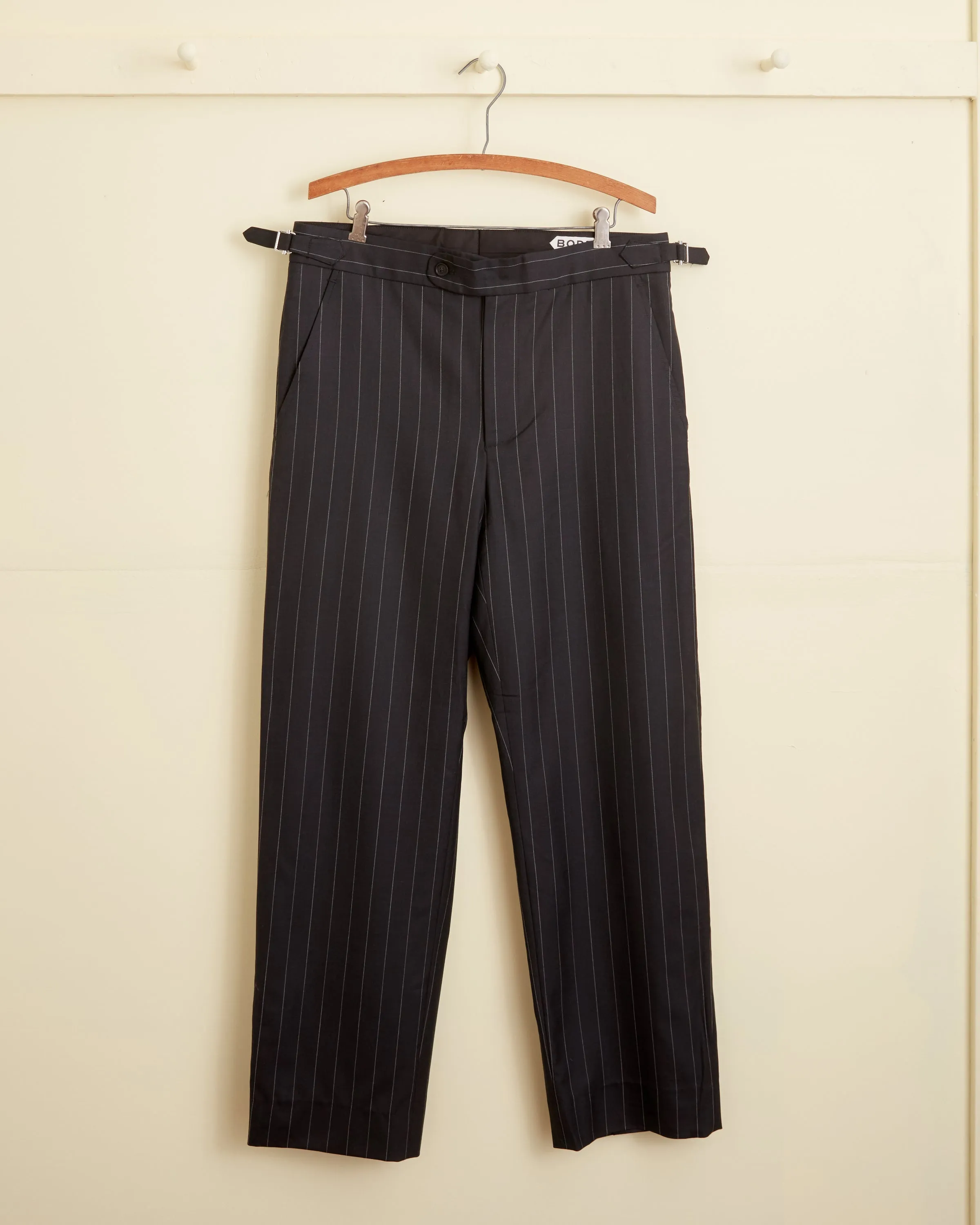 Rutile Pinstripe Trousers - 32 sold by BODE