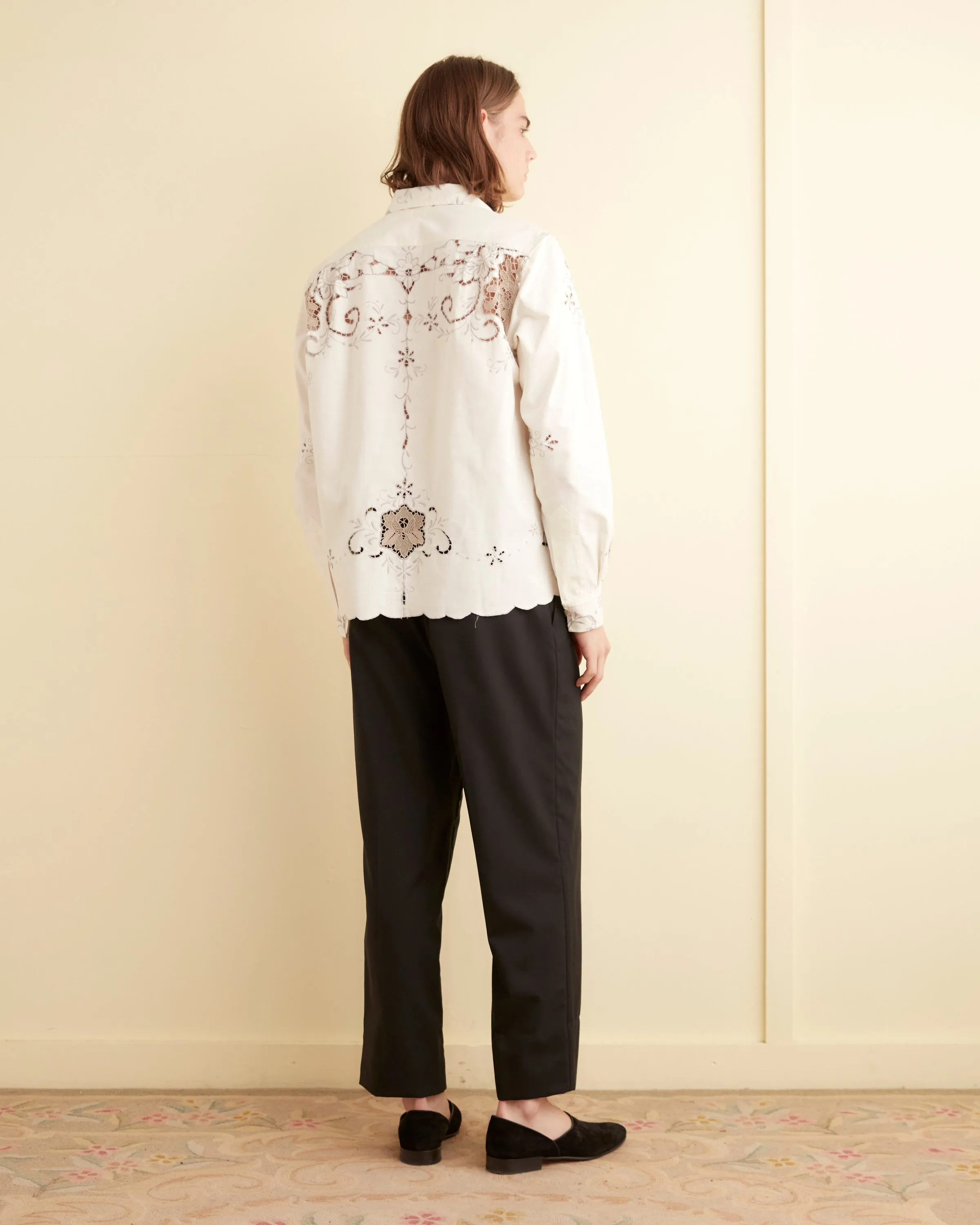 Taupe Wildflower Long Sleeve Shirt - M sold by BODE product image thumbnail 2