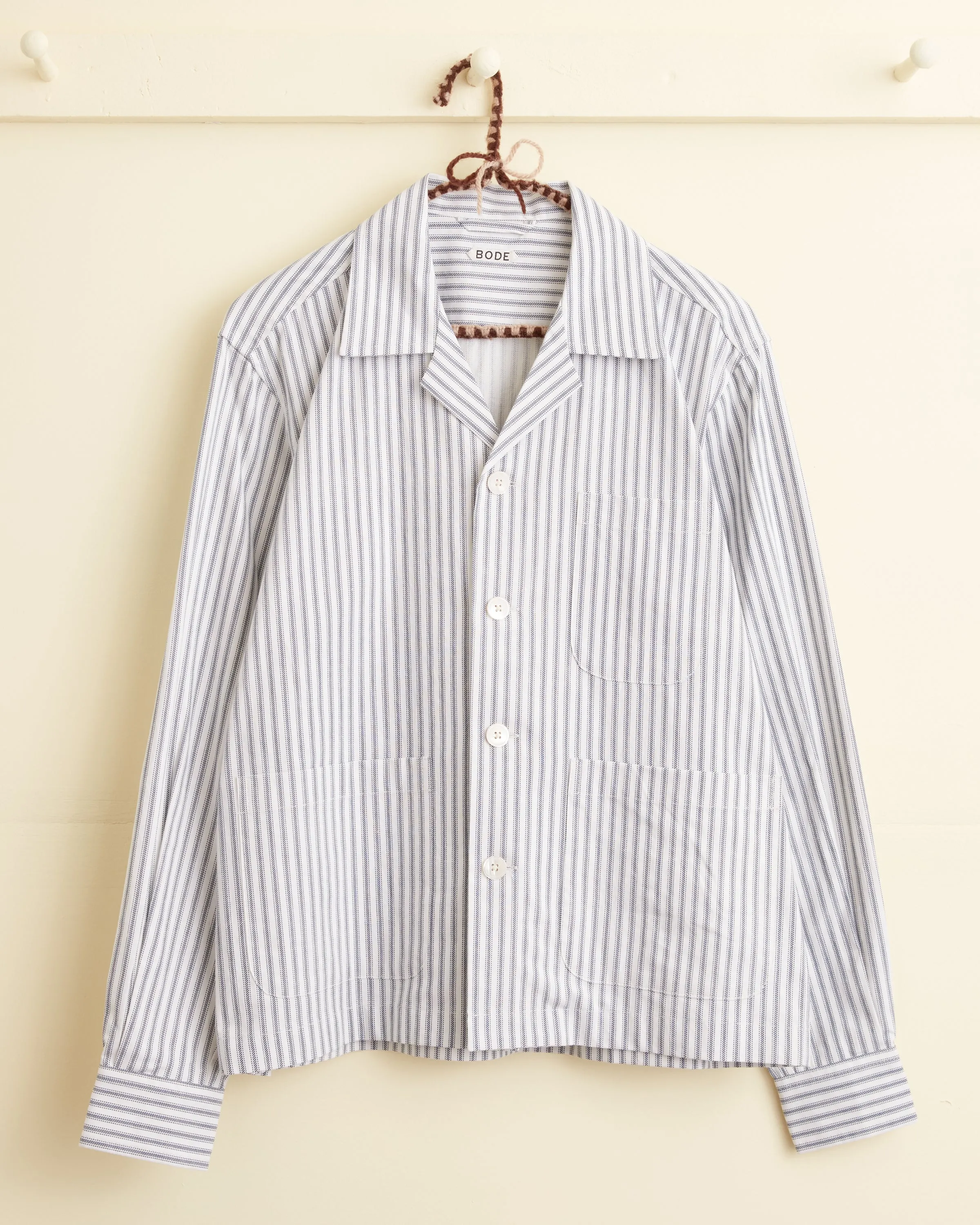 Slash Stripe Long Sleeve Shirt sold by BODE