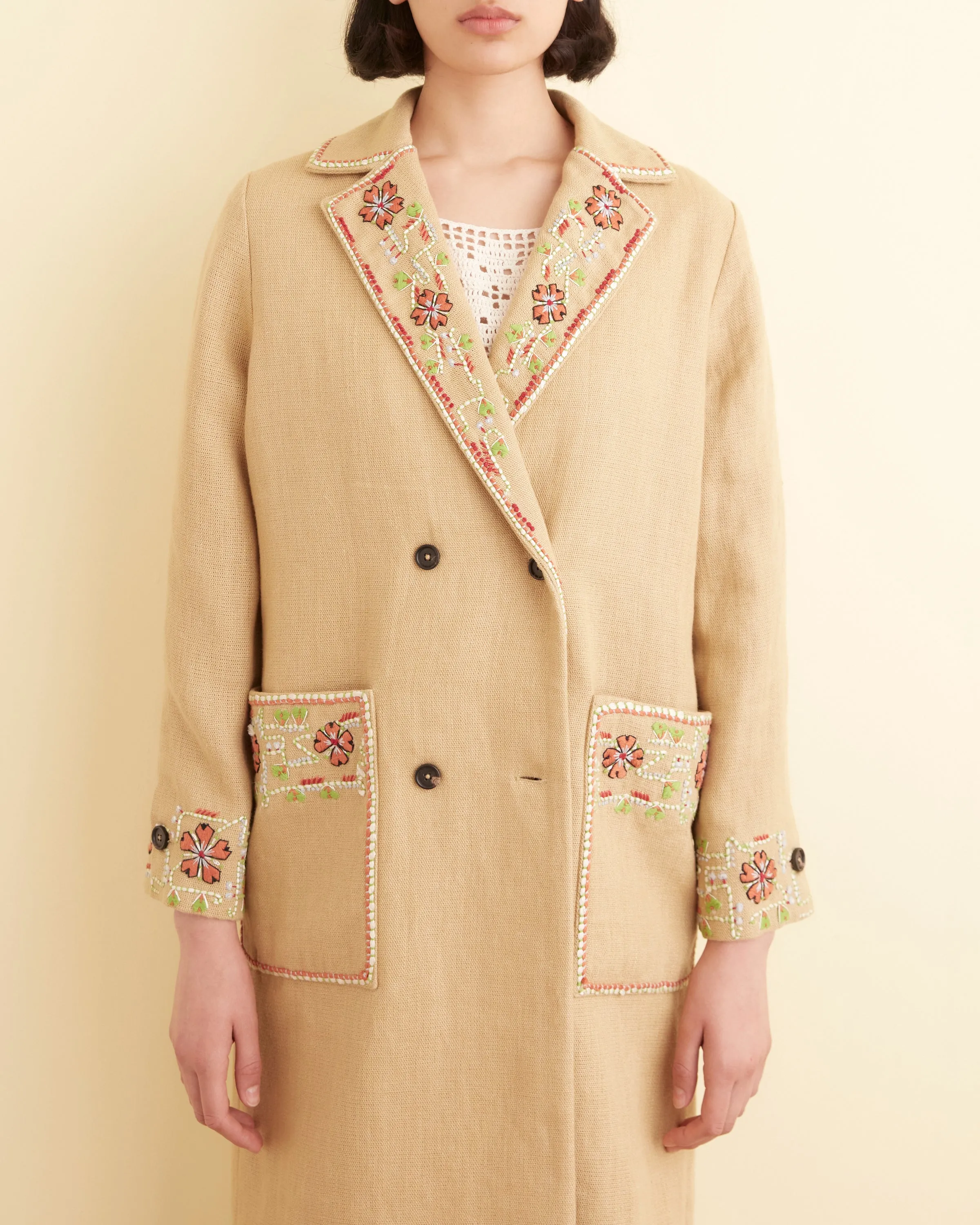 Embroidered Waxflower Coat sold by BODE product image thumbnail 3