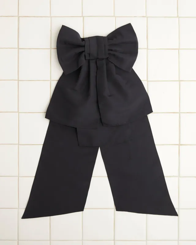 Silk Bevel Bow Barrette sold by BODE