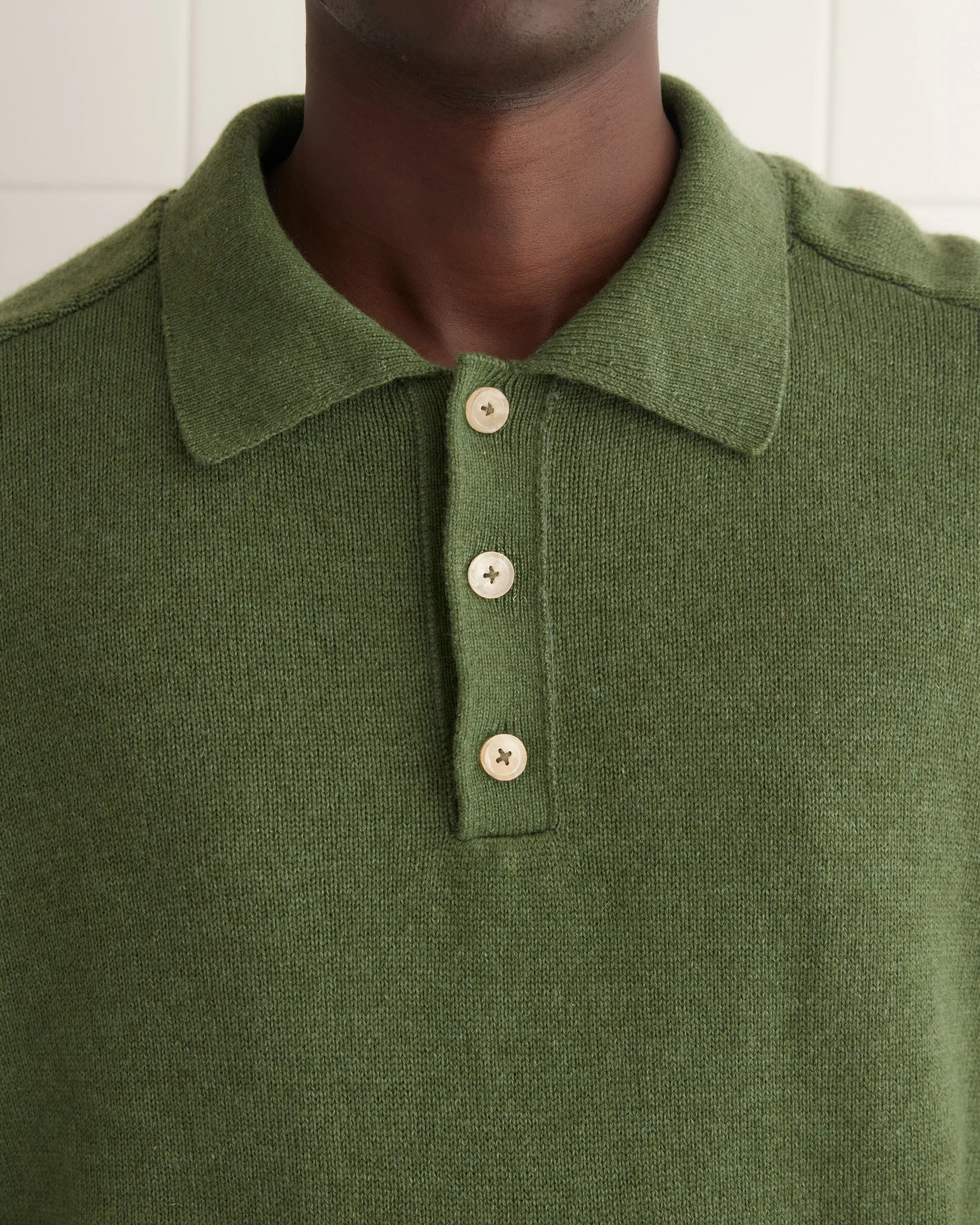 Cashmere Polo - Green sold by BODE product image thumbnail 2