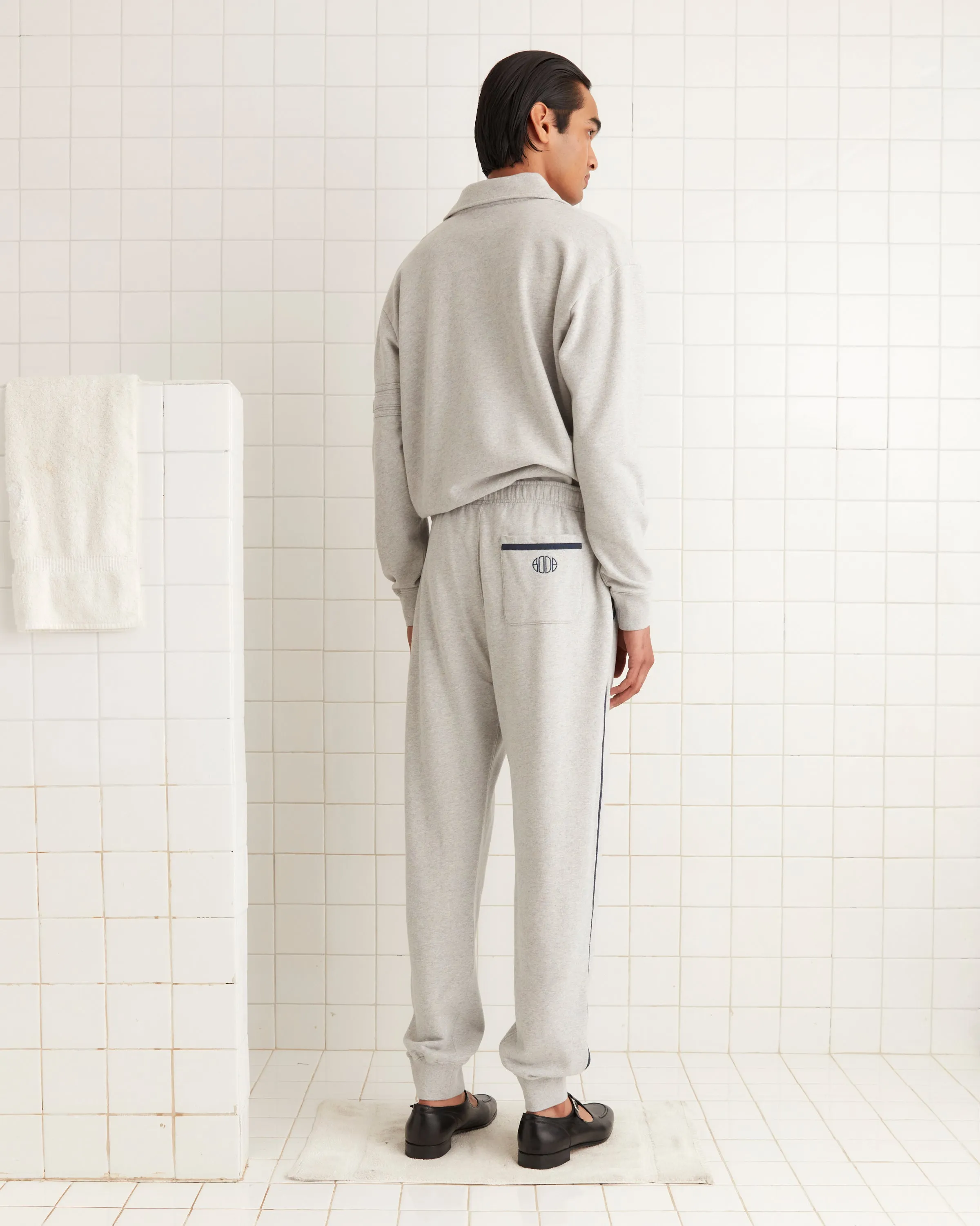 Crew Joggers - Heathered Grey sold by BODE product image thumbnail 3