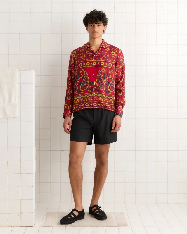 Cherry Paisley Long Sleeve Shirt sold by BODE