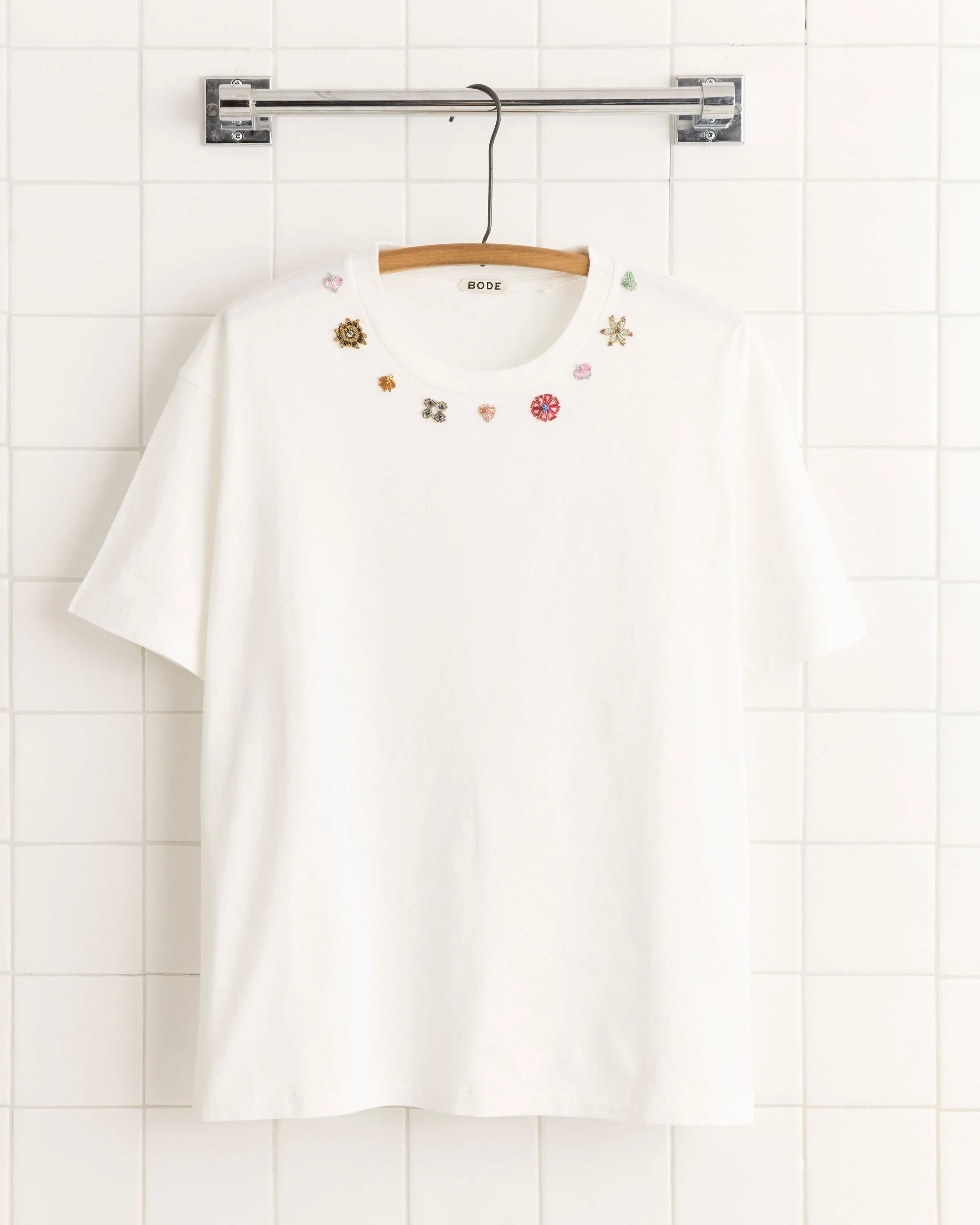 Beaded Floral Necklace Tee sold by BODE product image thumbnail 2