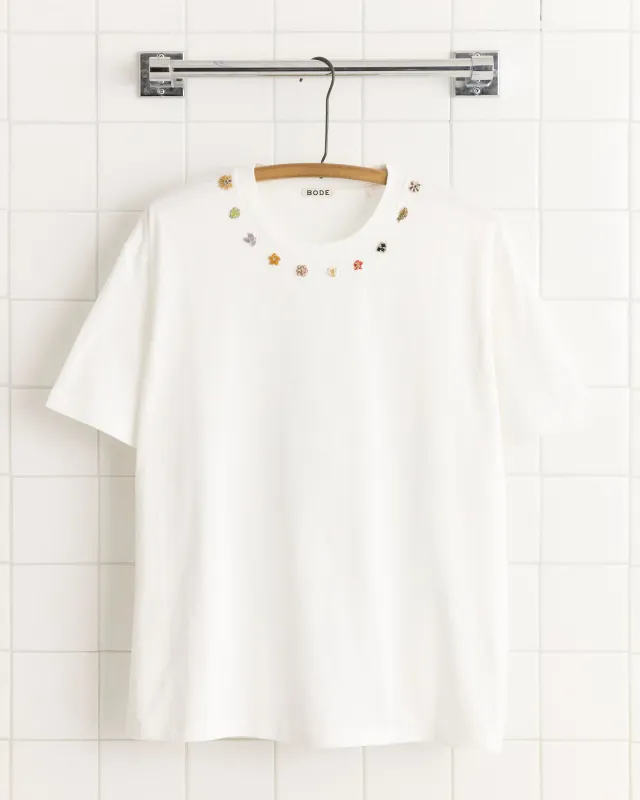 Beaded Necklace Tee sold by BODE