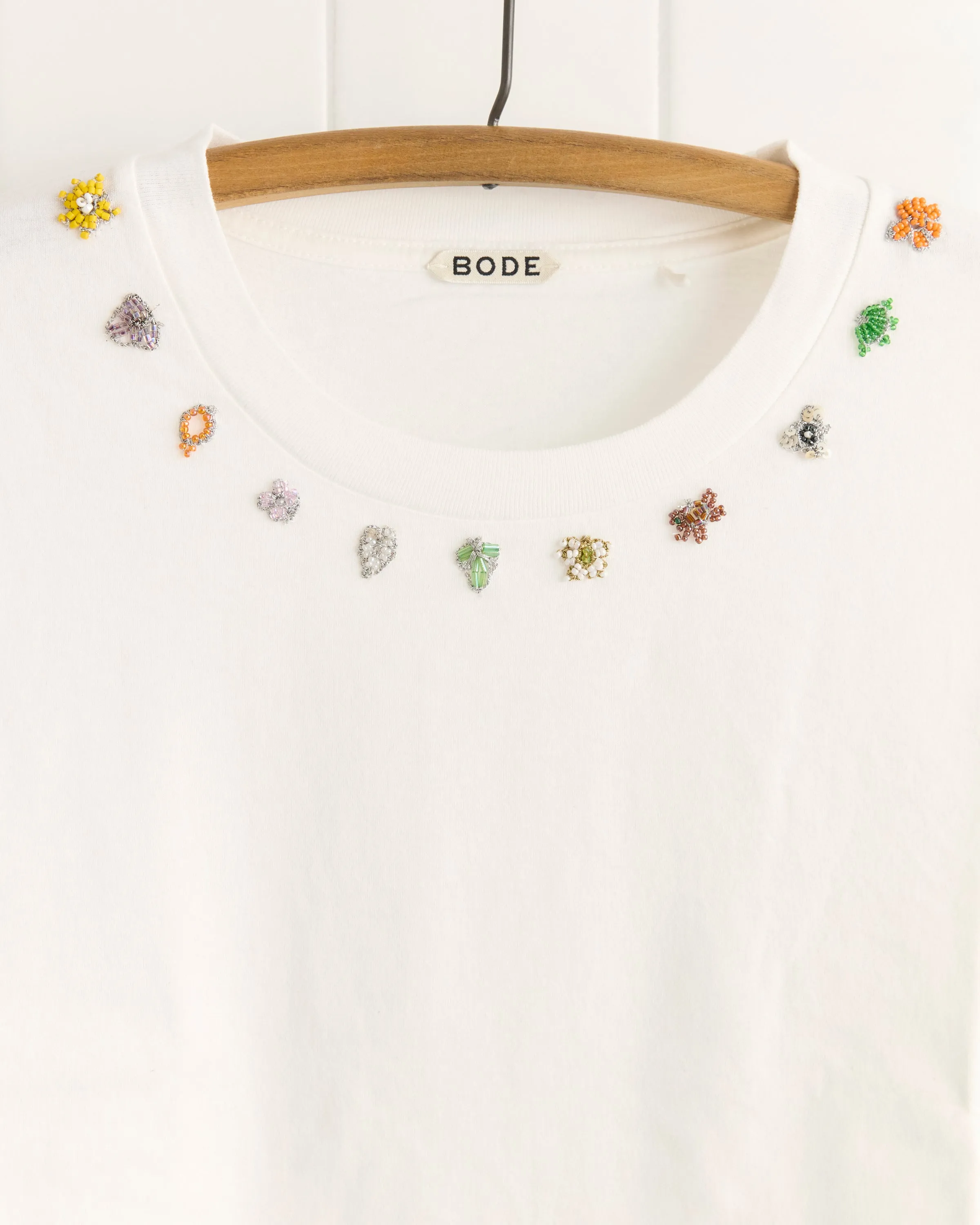 Beaded Necklace Tee sold by BODE product image thumbnail 4