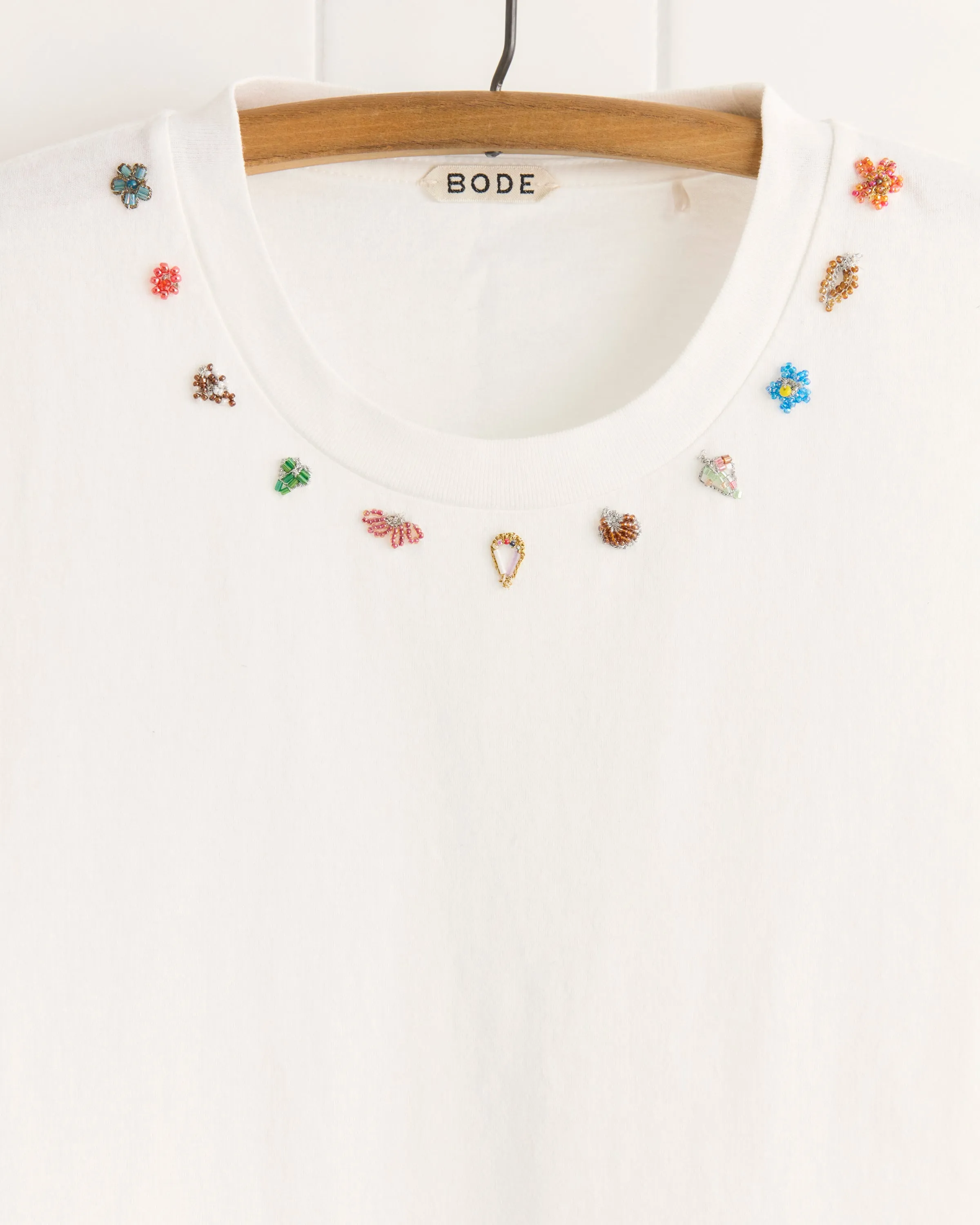 Beaded Necklace Tee sold by BODE product image thumbnail 5