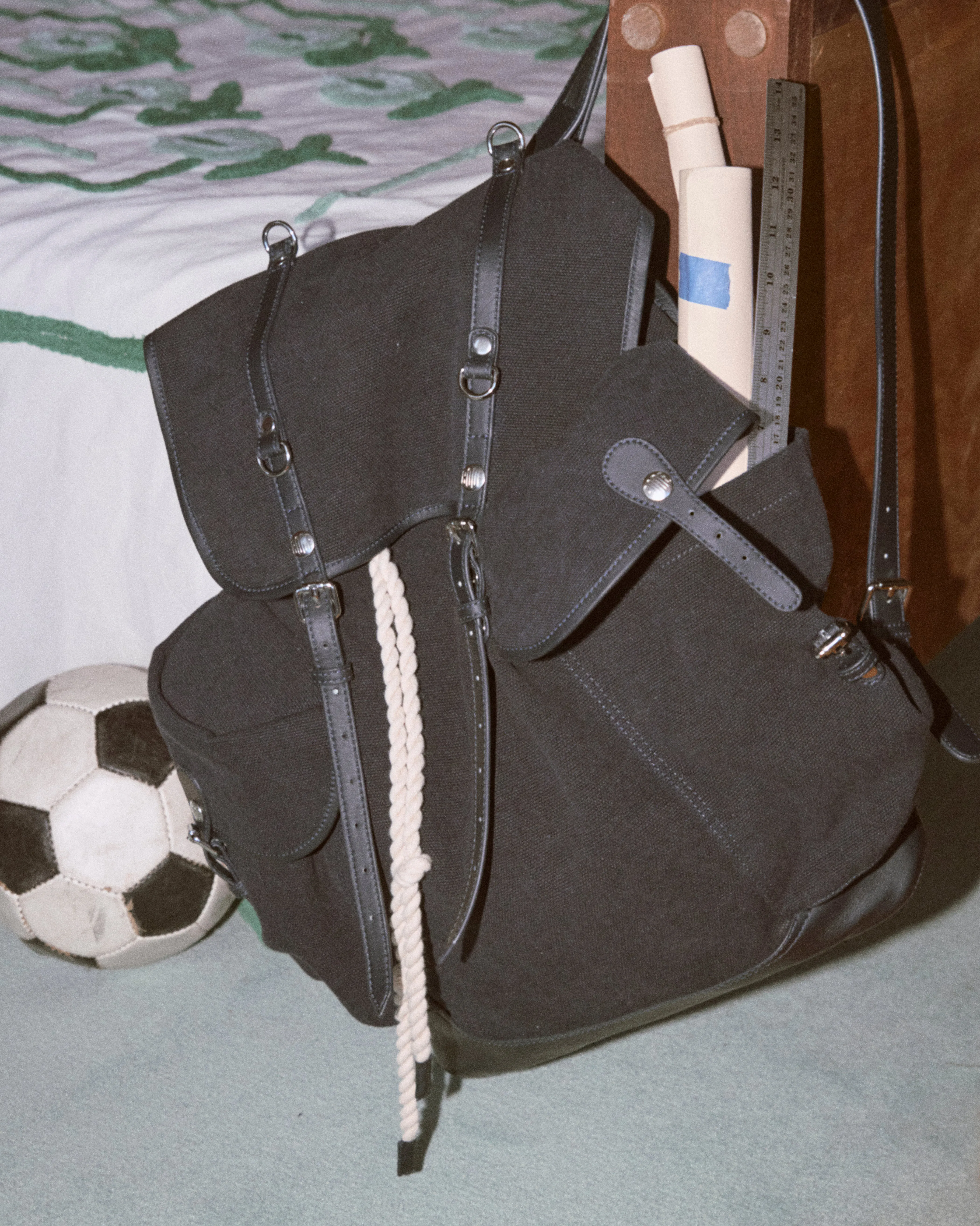 Canvas Rucksack - Black sold by BODE