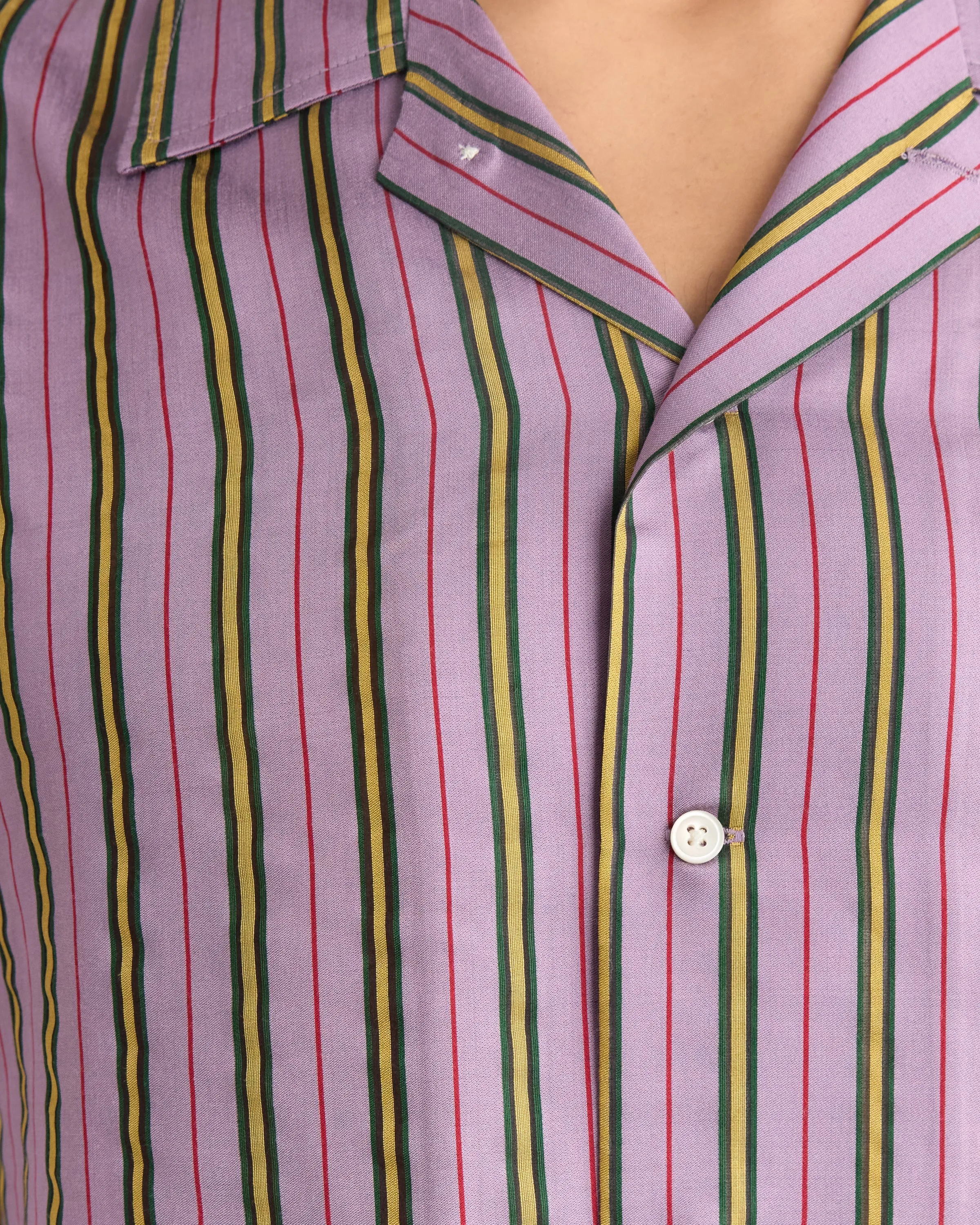 Alumni Stripe Long Sleeve Shirt - Purple sold by BODE product image thumbnail 3