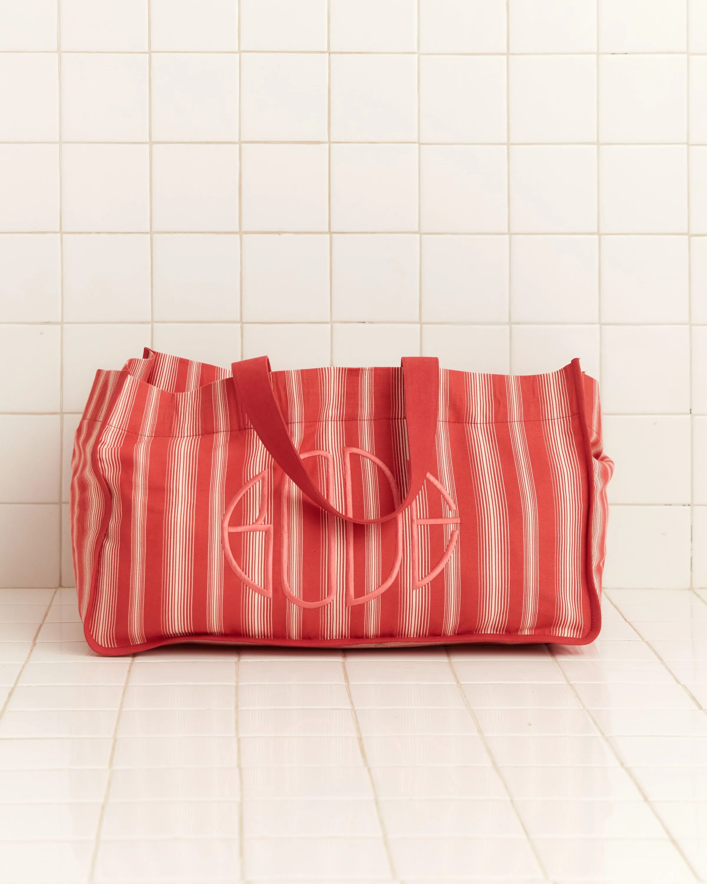 Parasol Stripe Tote sold by BODE