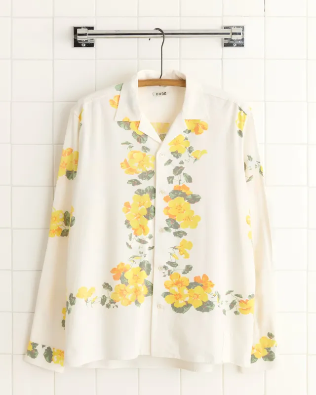 Tuscan Gold Flower Shirt - S/M sold by BODE