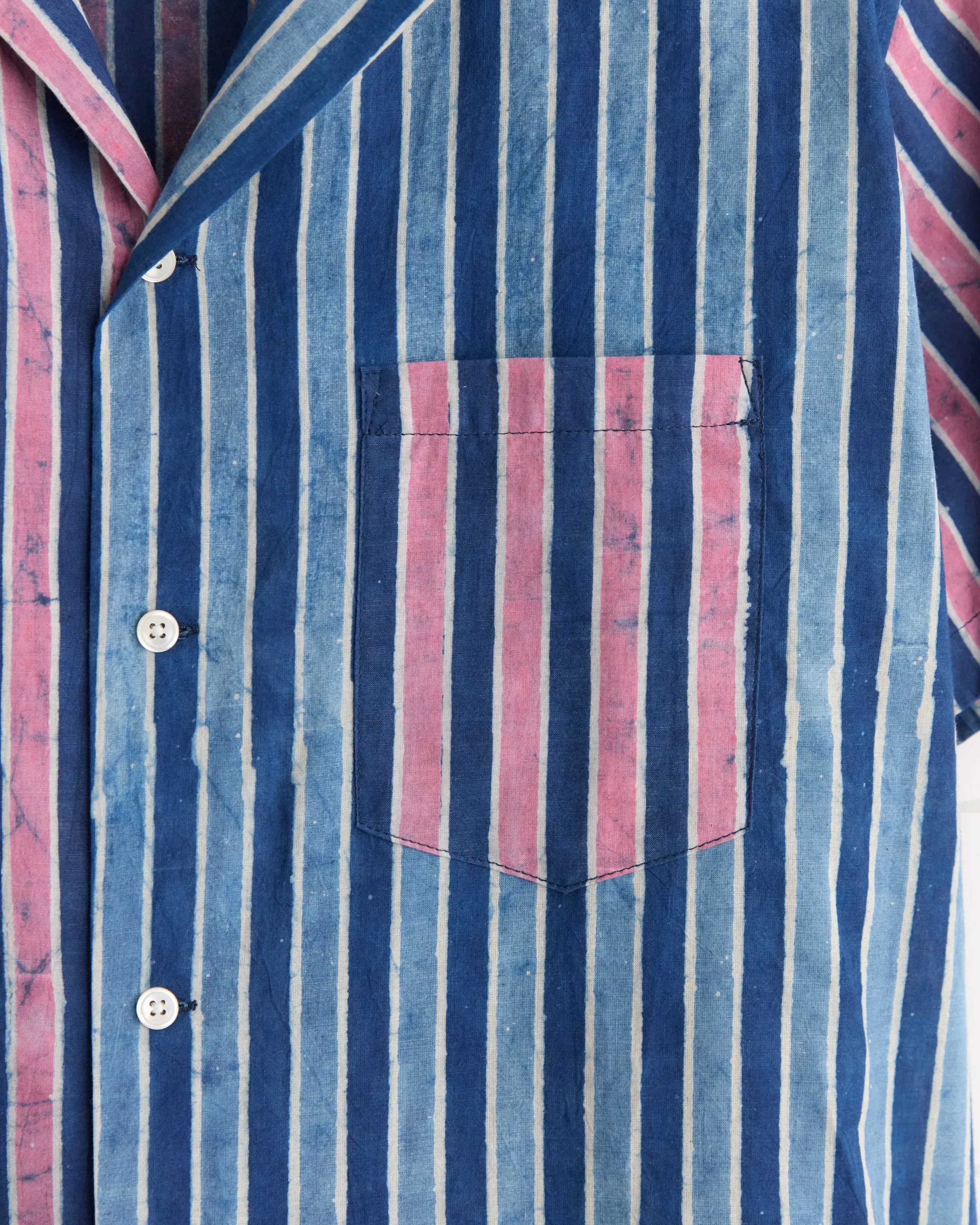 Cobalt Coral Stripe Shirt - L/XL sold by BODE product image thumbnail 2
