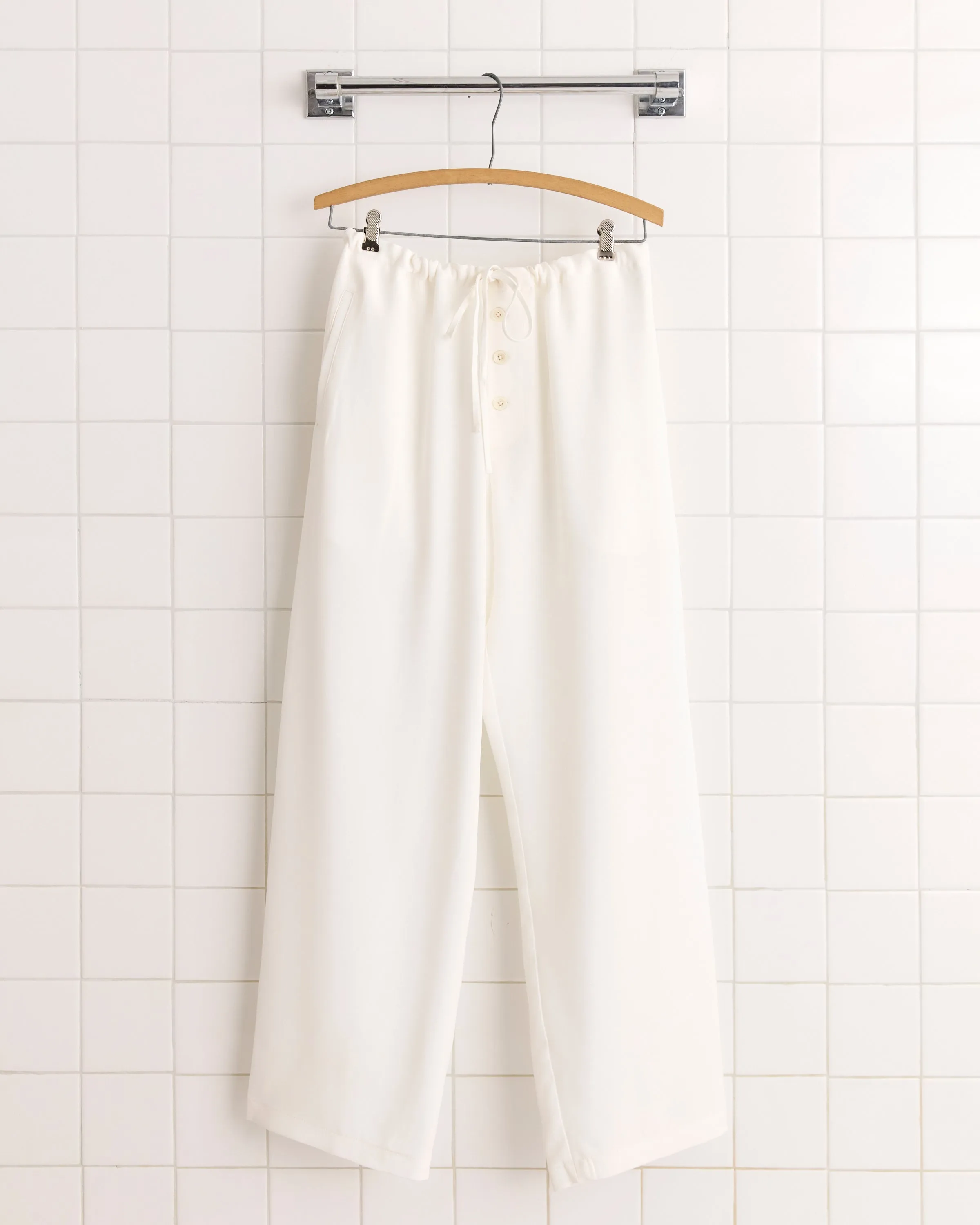 Trillium Pajama Pants - Cream sold by BODE