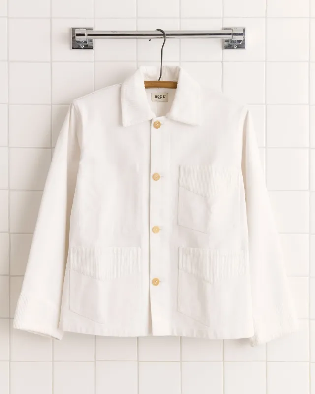 Craft Jacket - White sold by BODE
