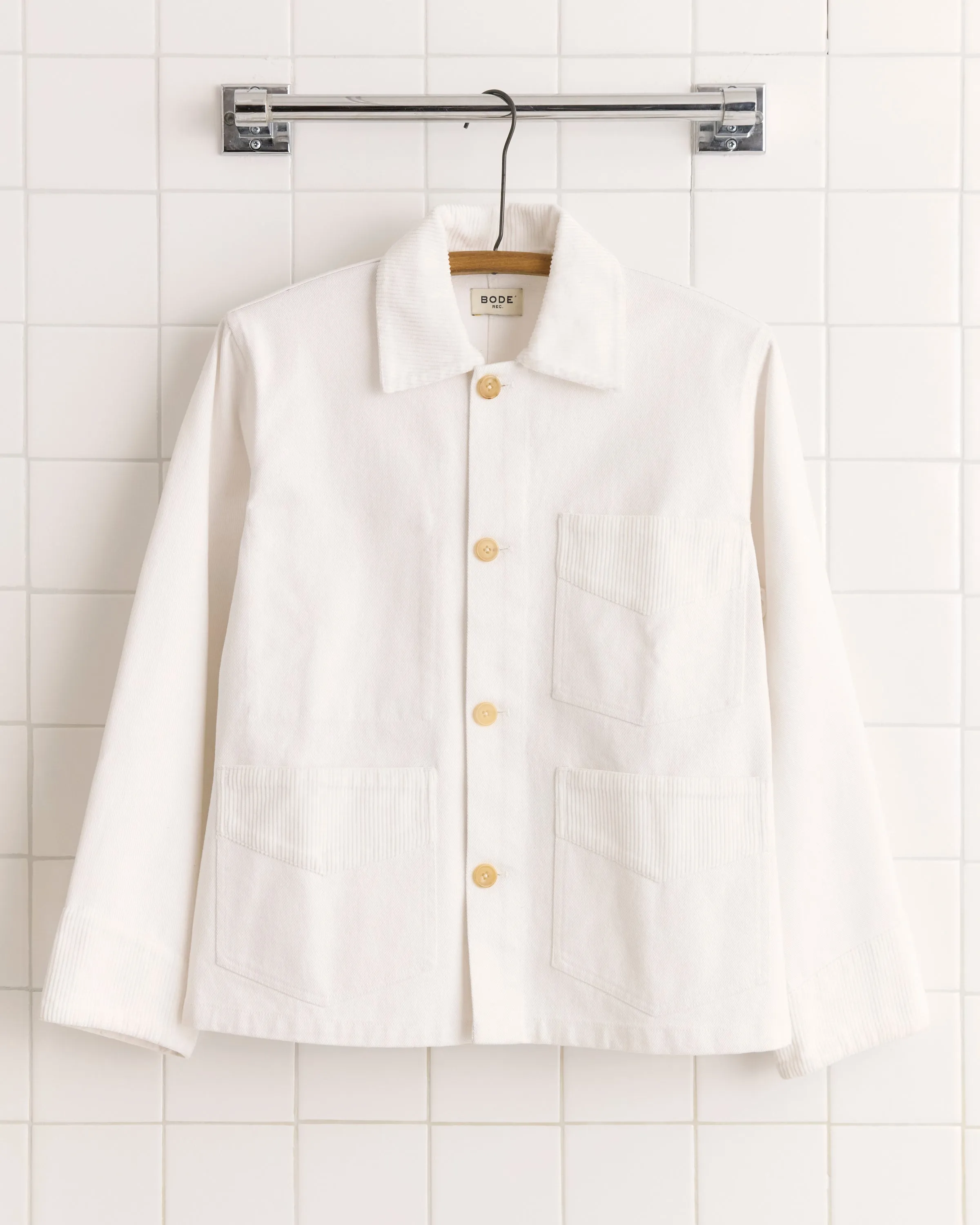 Craft Jacket - White sold by BODE