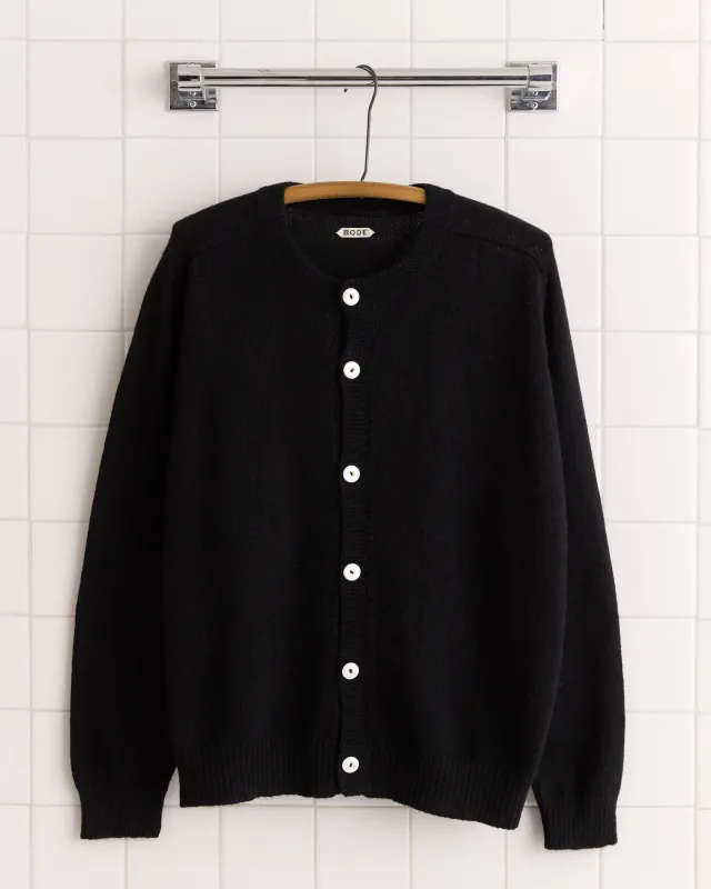 Orchard Cardigan - Black sold by BODE