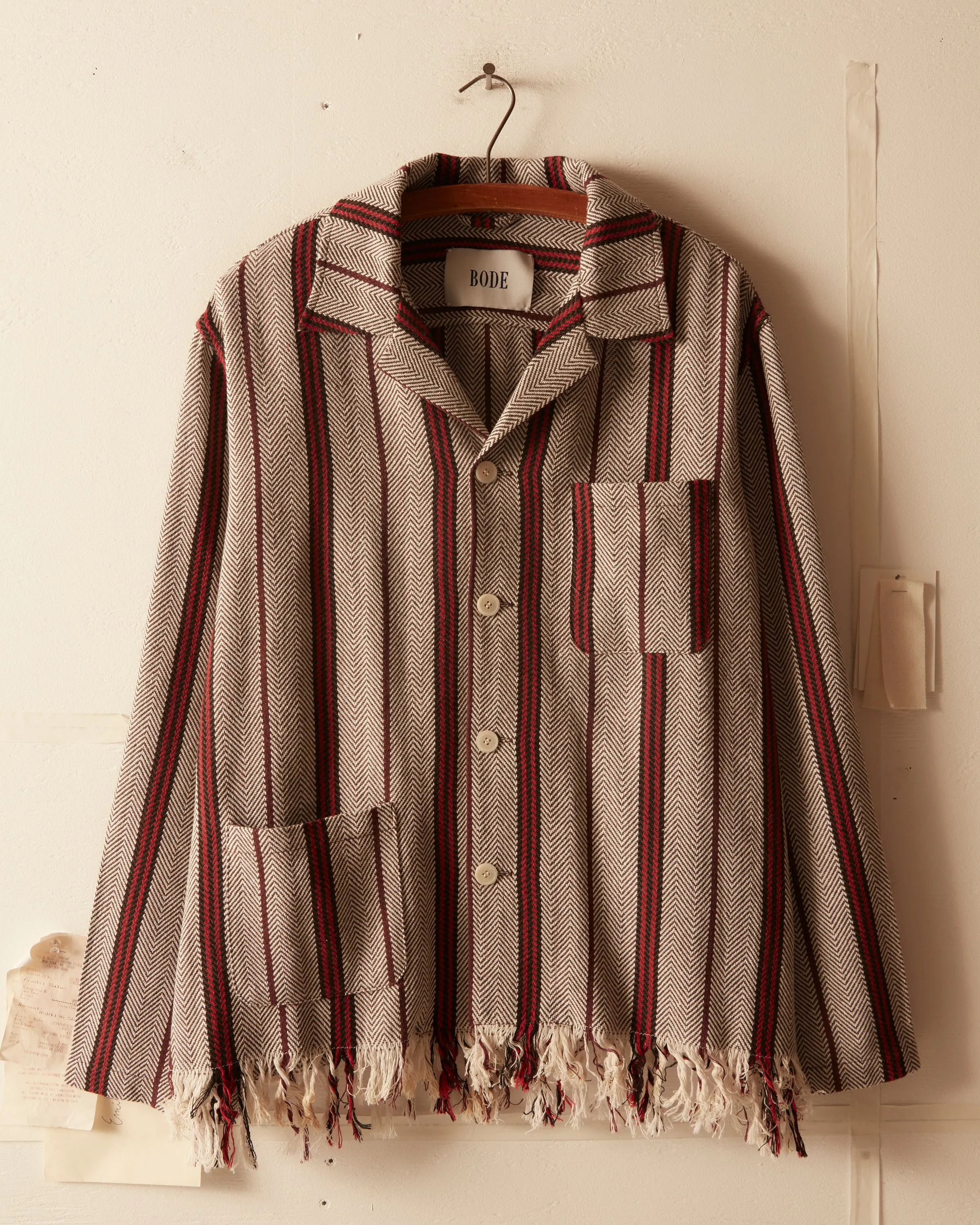 Red Herring Stripe Overshirt sold by BODE