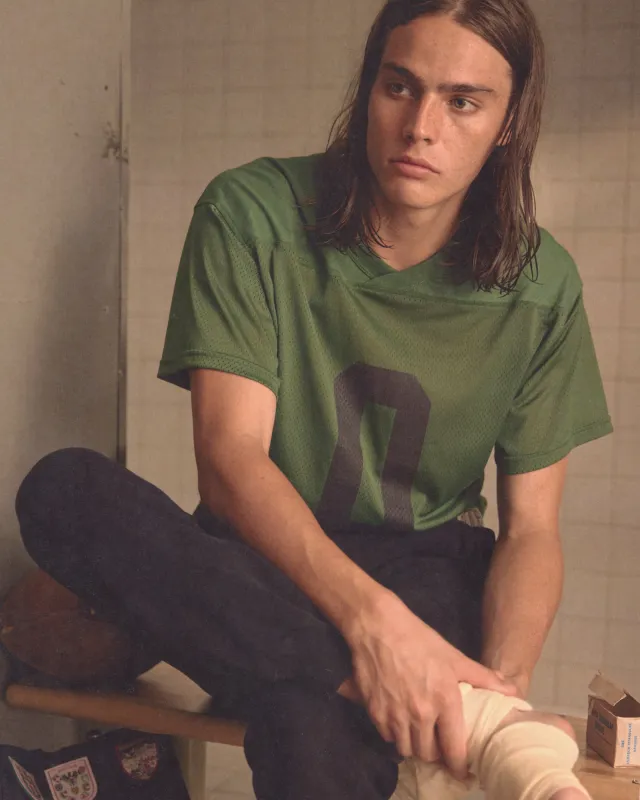 Scrimmage Jersey - Green sold by BODE