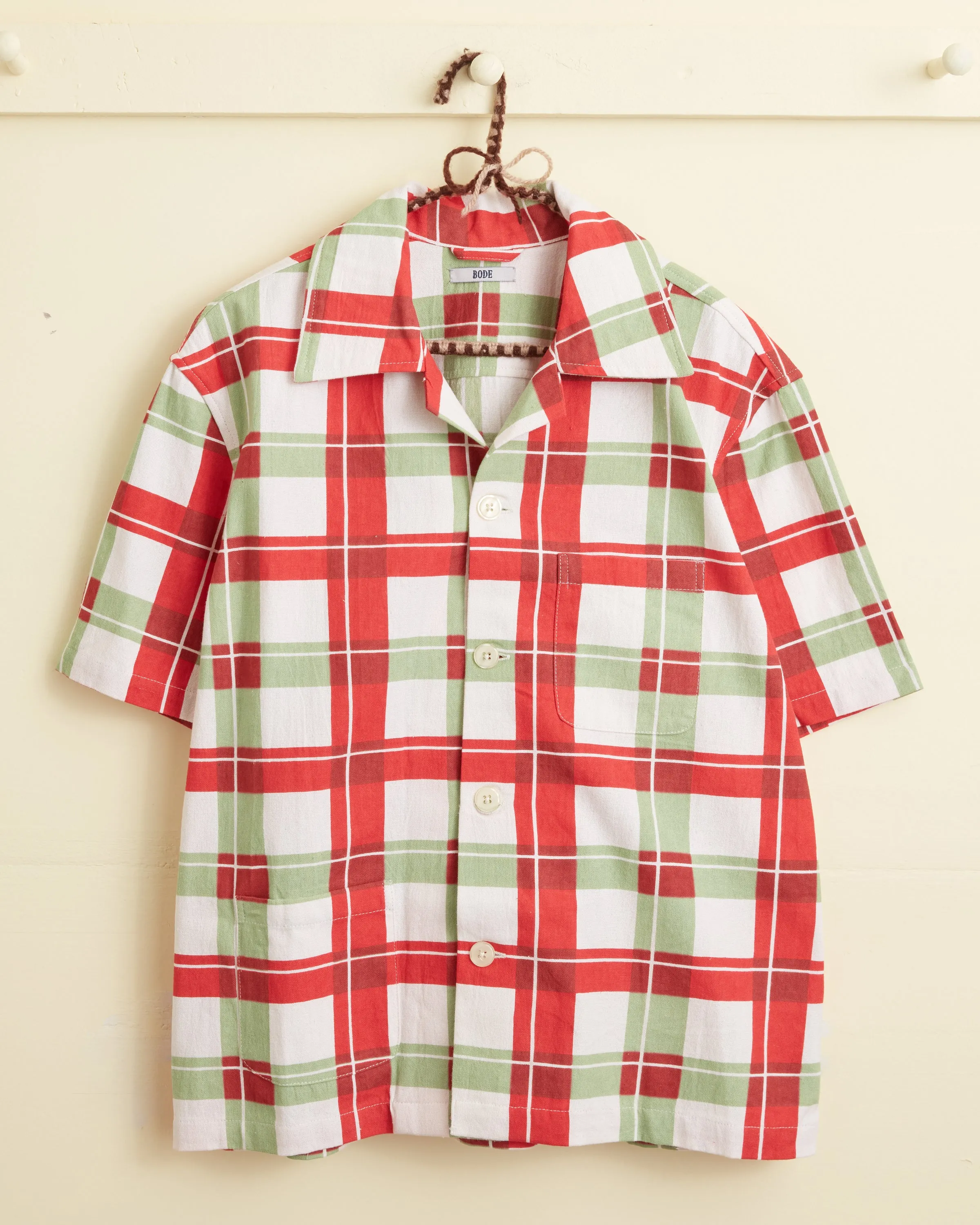 Complementary Plaid Short Sleeve Shirt sold by BODE product image thumbnail 4