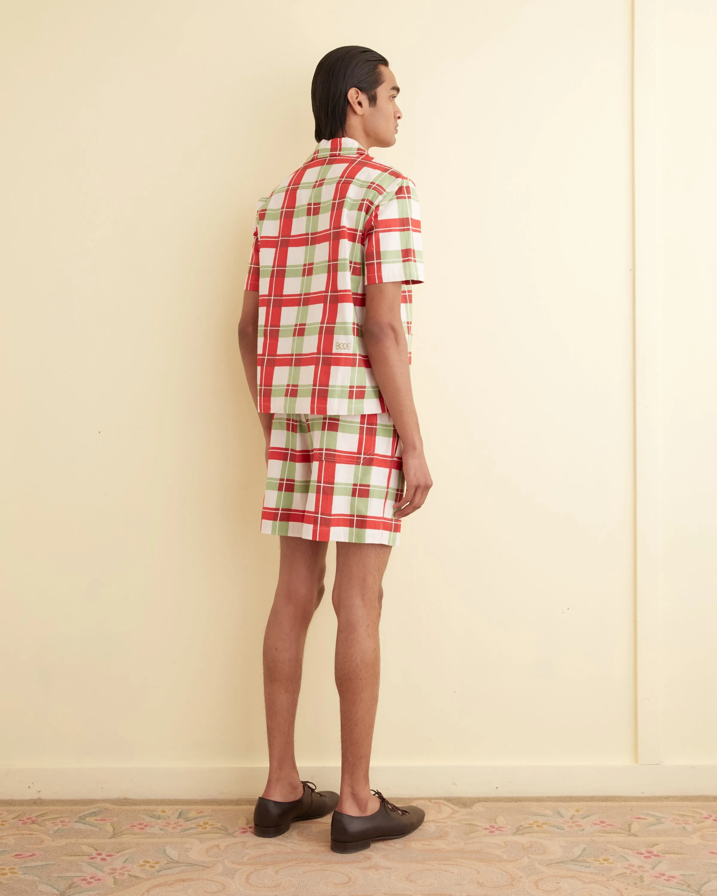 Complementary Plaid Short Sleeve Shirt sold by BODE product image thumbnail 3