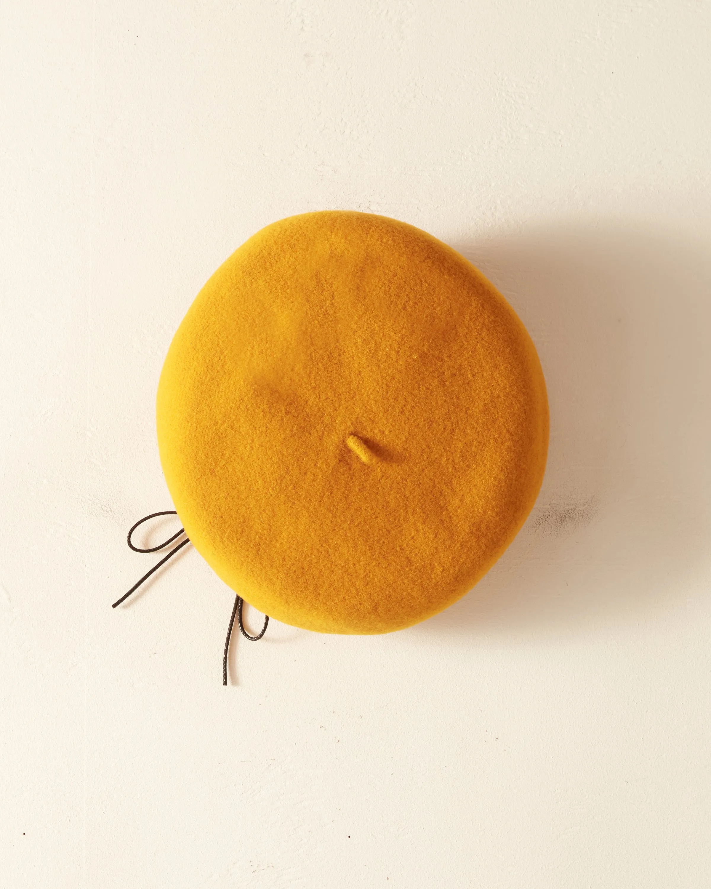 Twisted Piping Beret - Golden sold by BODE