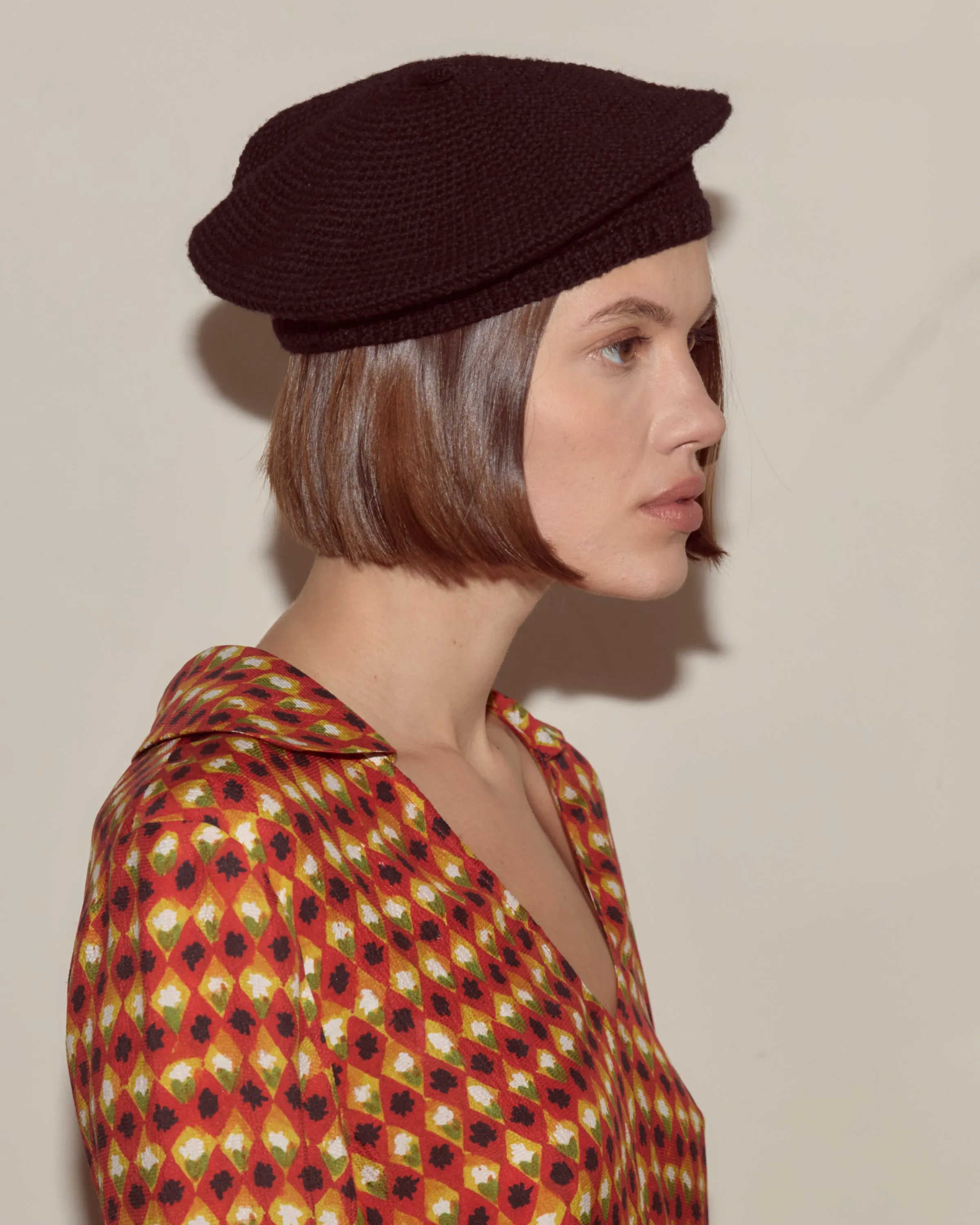 Crochet Beret - Black sold by BODE product image thumbnail 2