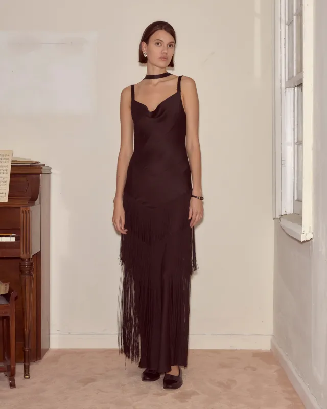 Tango Fringe Dress sold by BODE