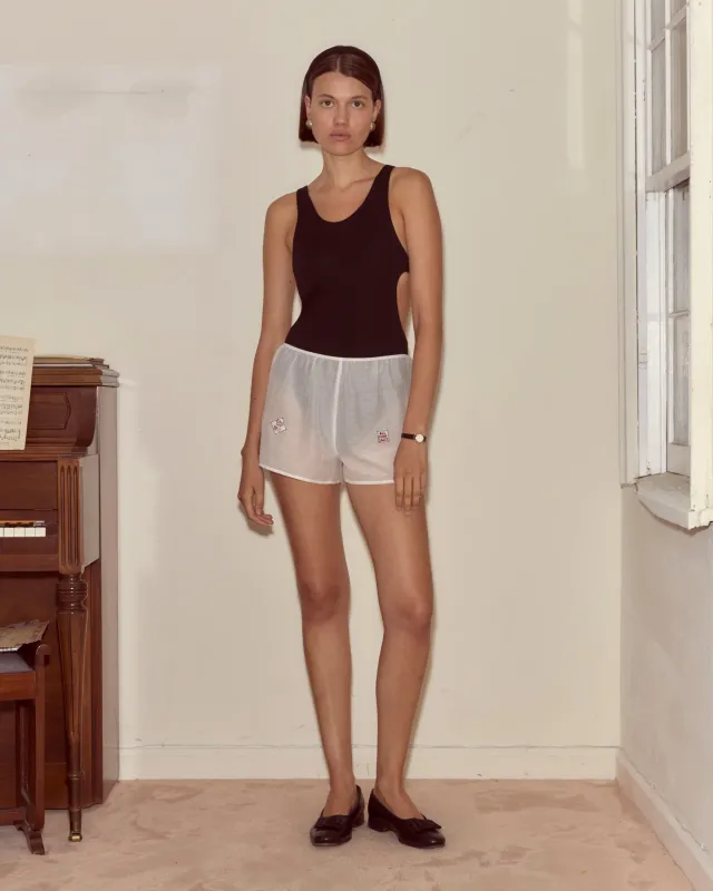 On Air Tap Shorts - White made by BODE