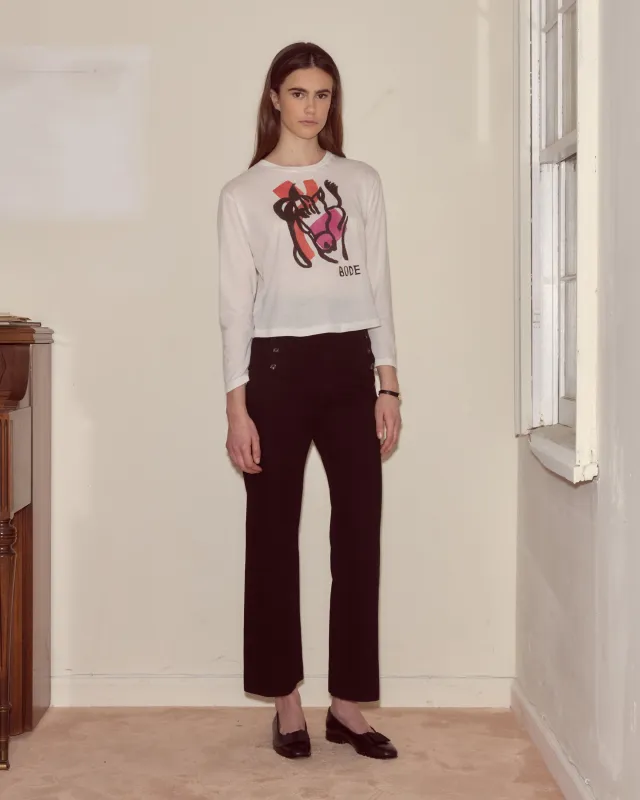 Cheval Long Sleeve Tee made by BODE