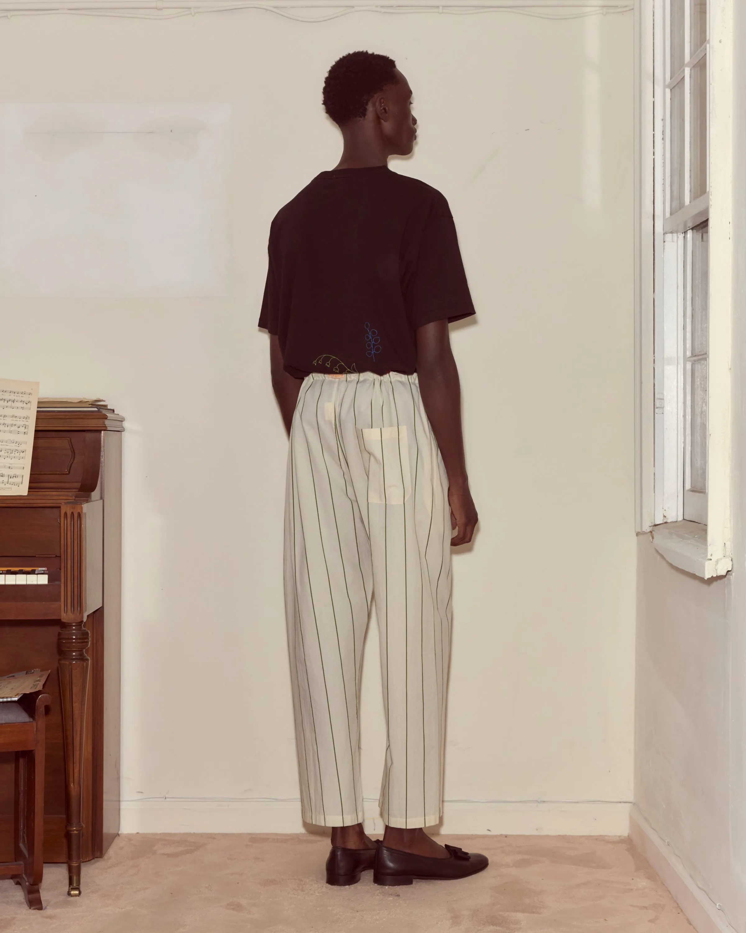 Celery Stripe Pajama Pants sold by BODE product image thumbnail 3