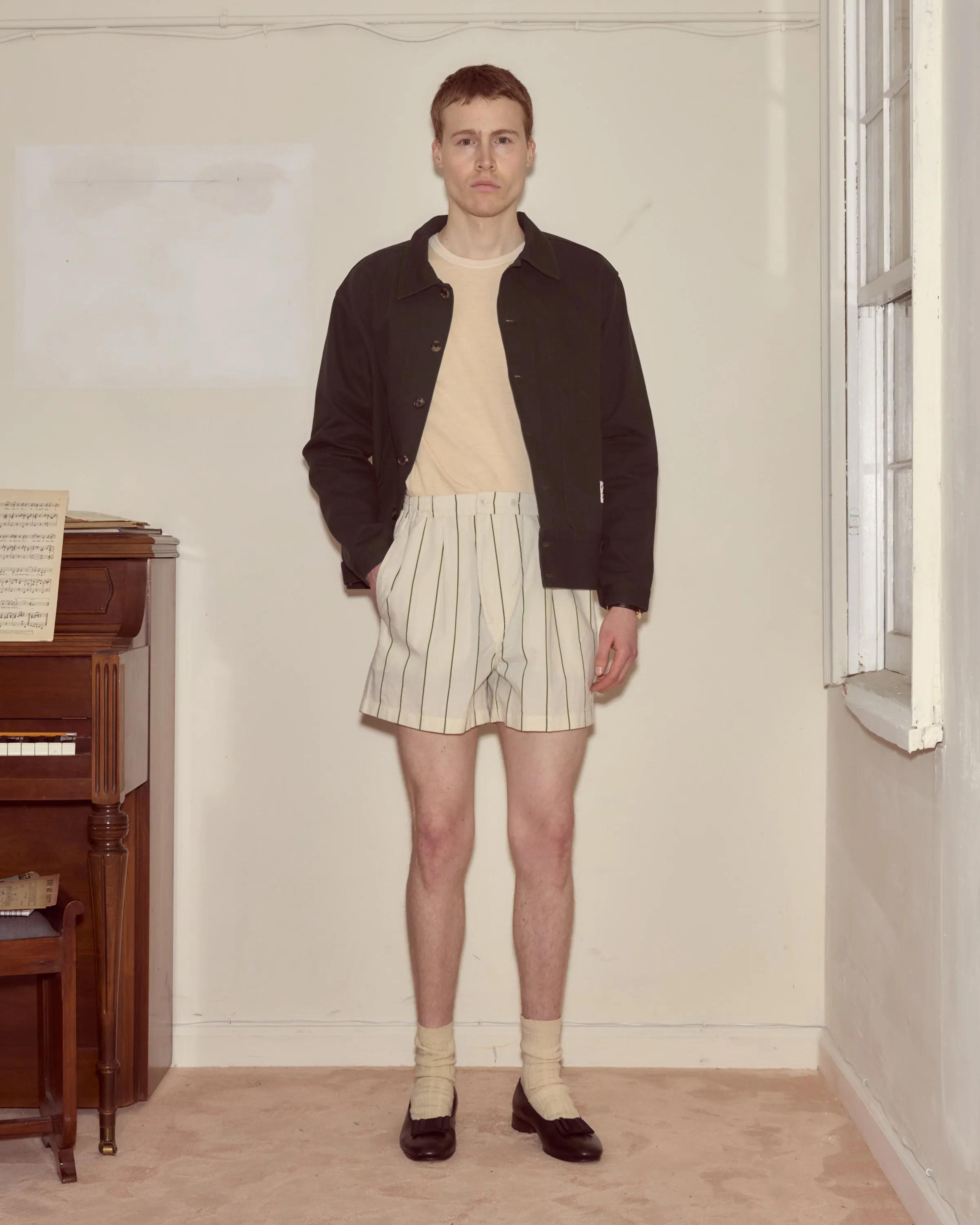 Celery Stripe Boxers sold by BODE