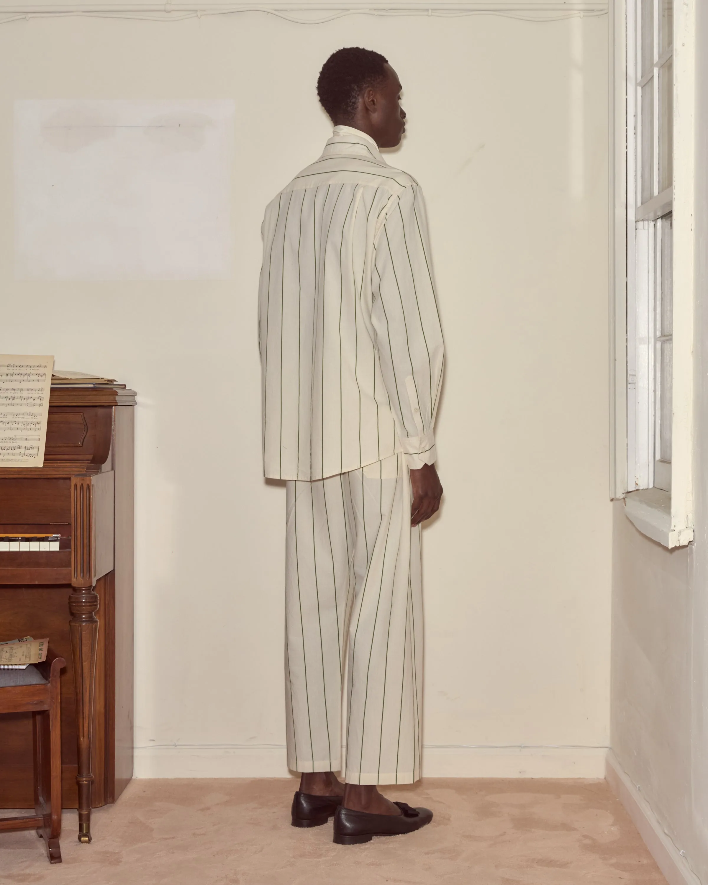 Celery Stripe Long Sleeve sold by BODE product image thumbnail 3
