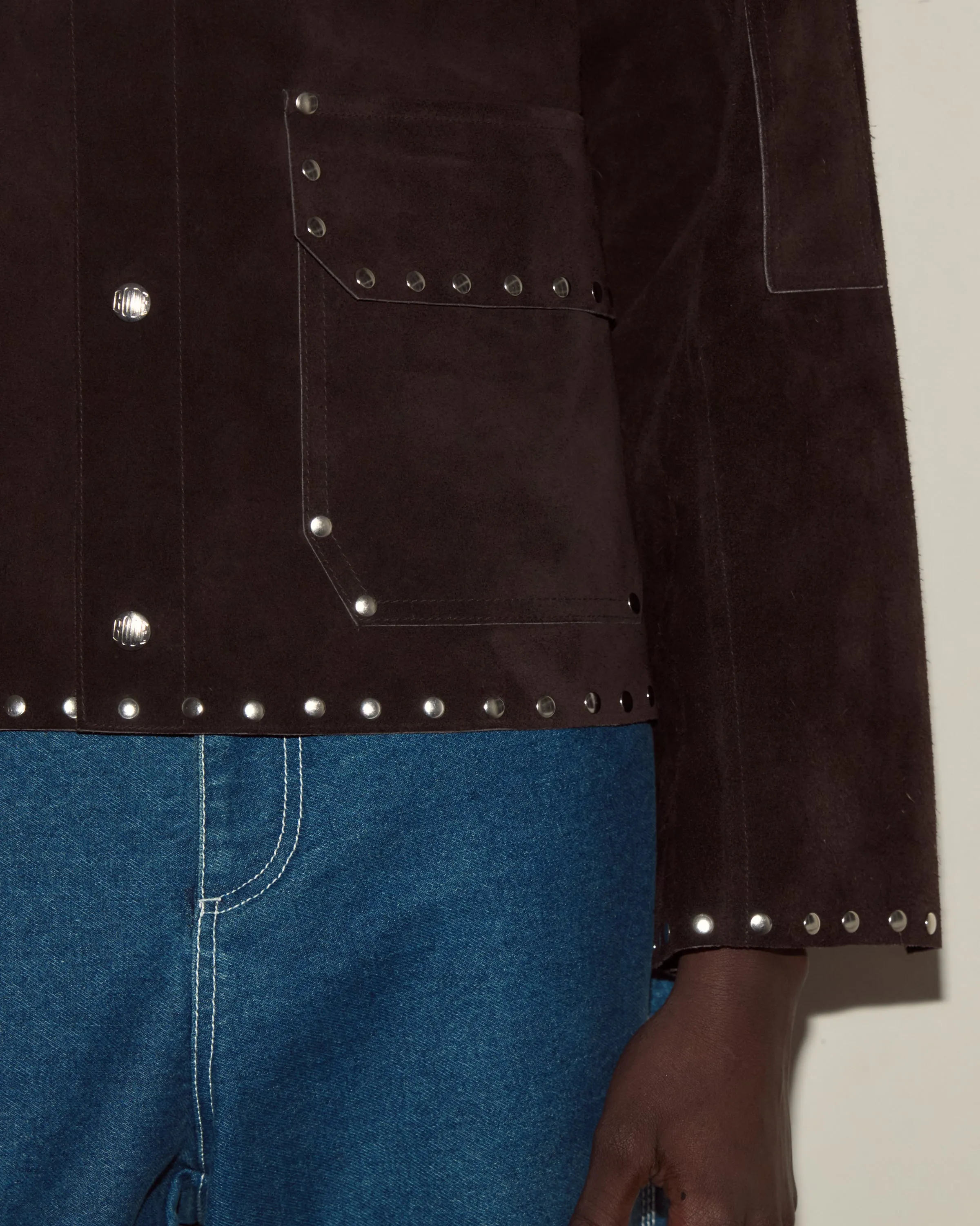 Studded Welding Jacket - Brown sold by BODE product image thumbnail 3