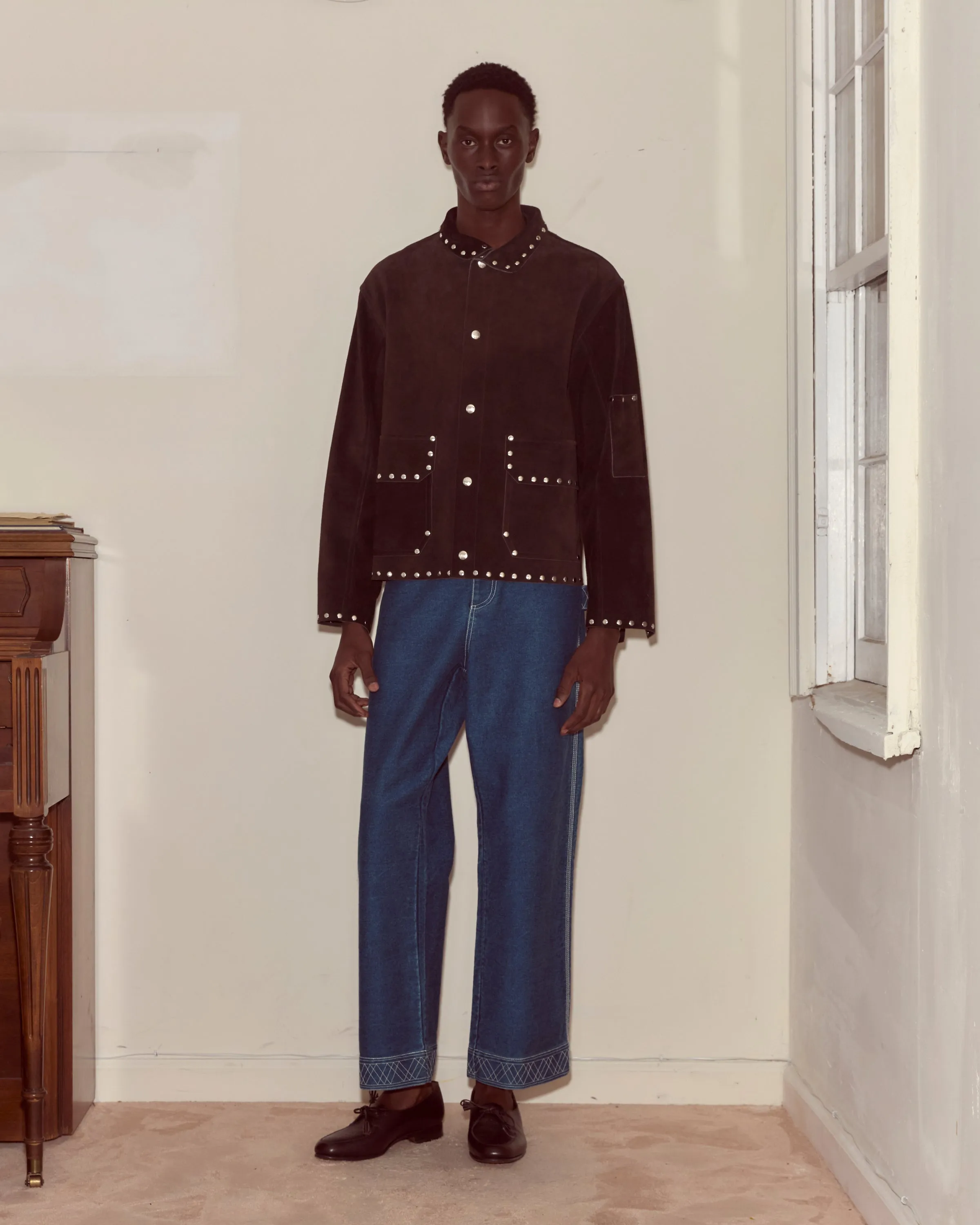 Studded Welding Jacket - Brown sold by BODE product image thumbnail 2