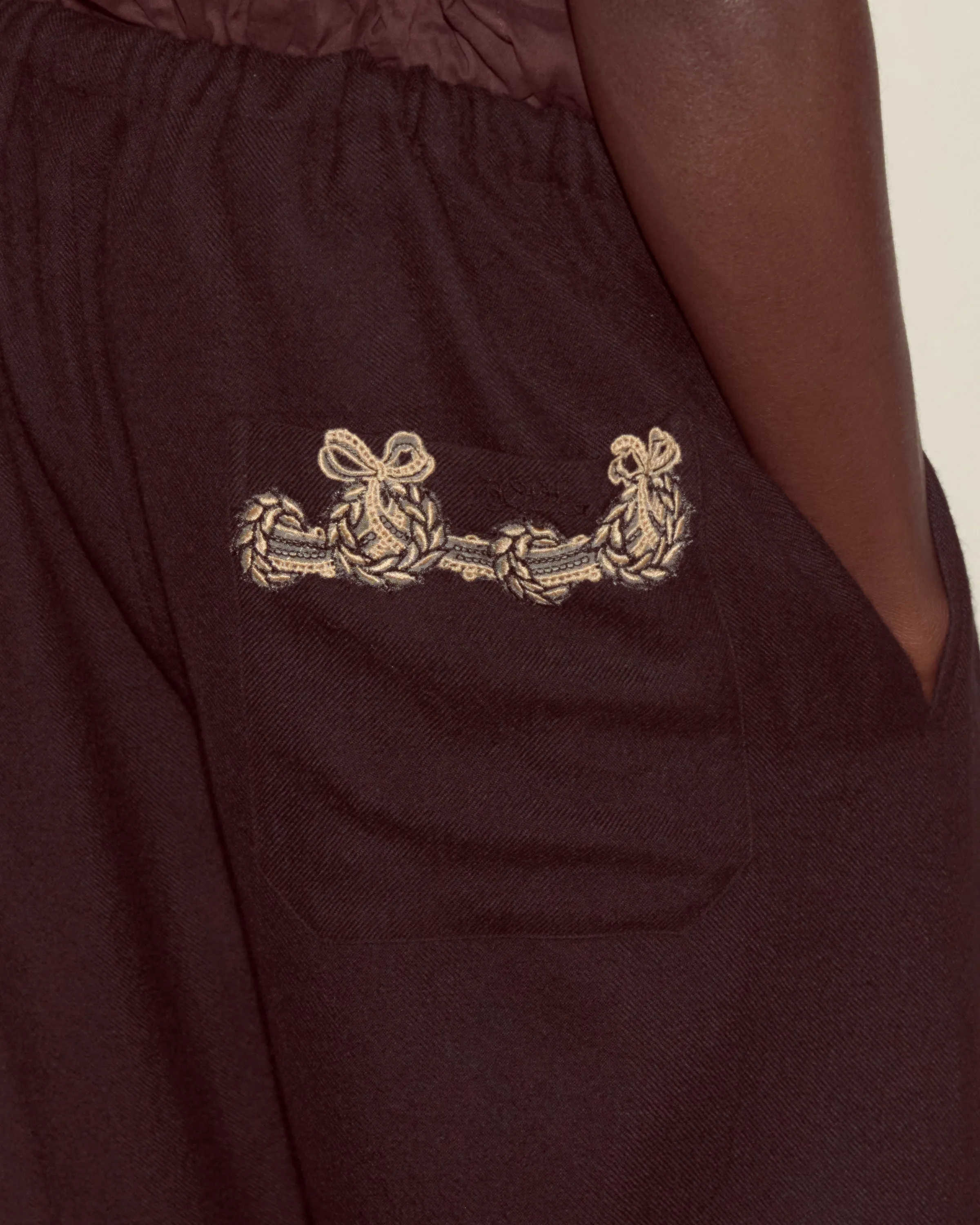 Laurelist Pajama Pants - Black sold by BODE product image thumbnail 4