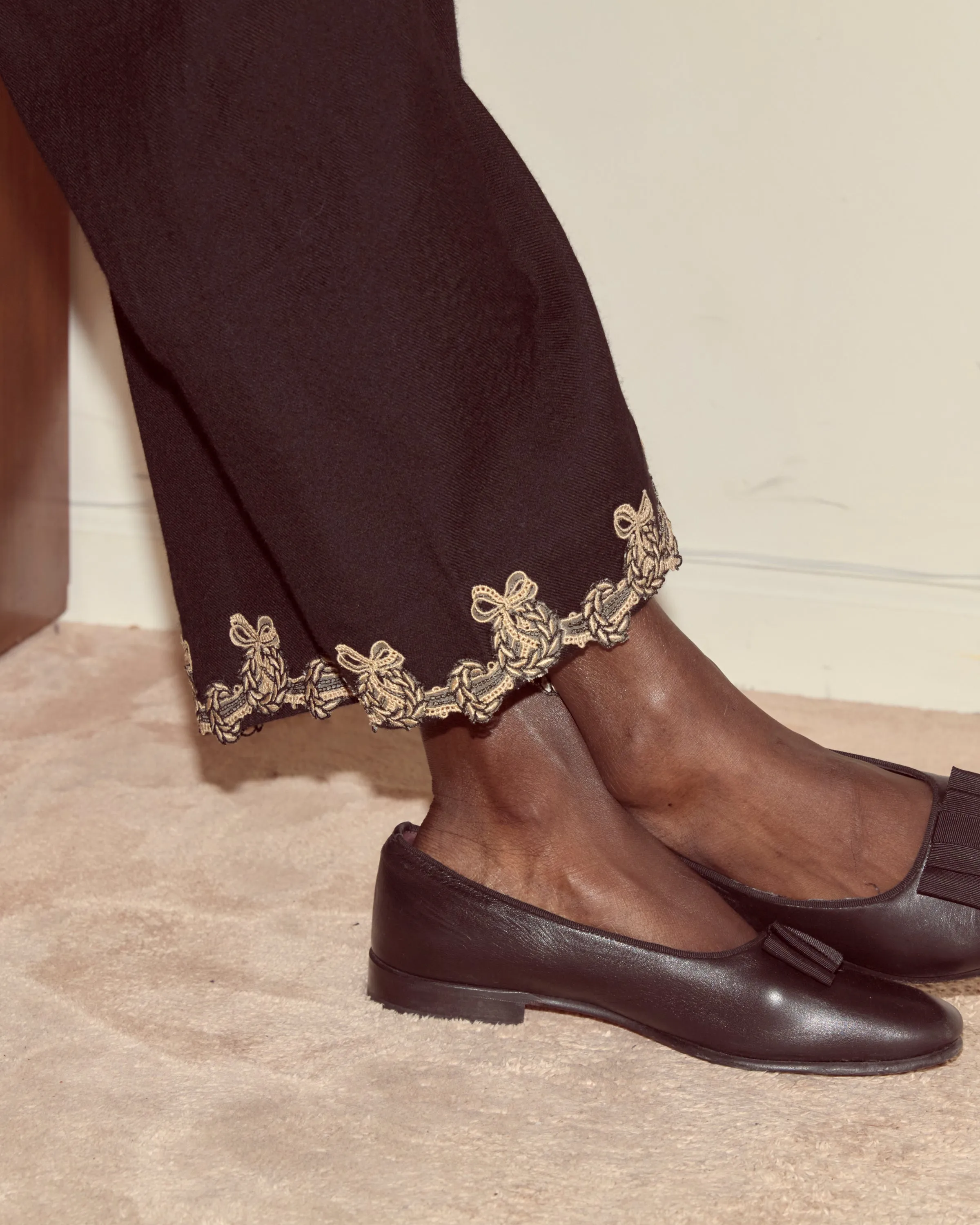 Laurelist Pajama Pants - Black sold by BODE product image thumbnail 2