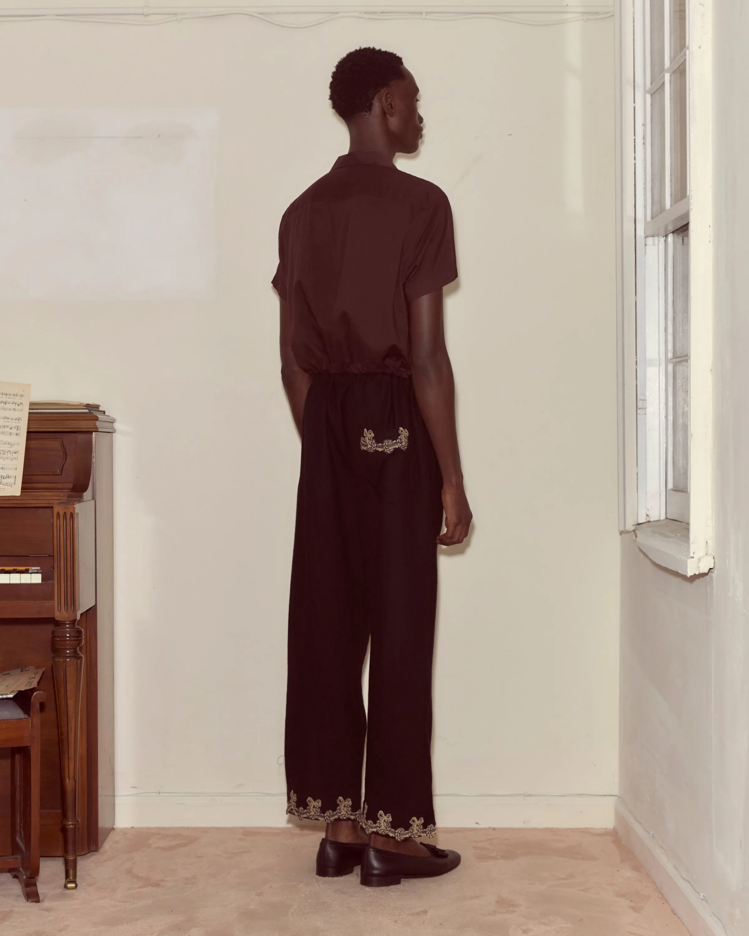 Laurelist Pajama Pants - Black sold by BODE product image thumbnail 3