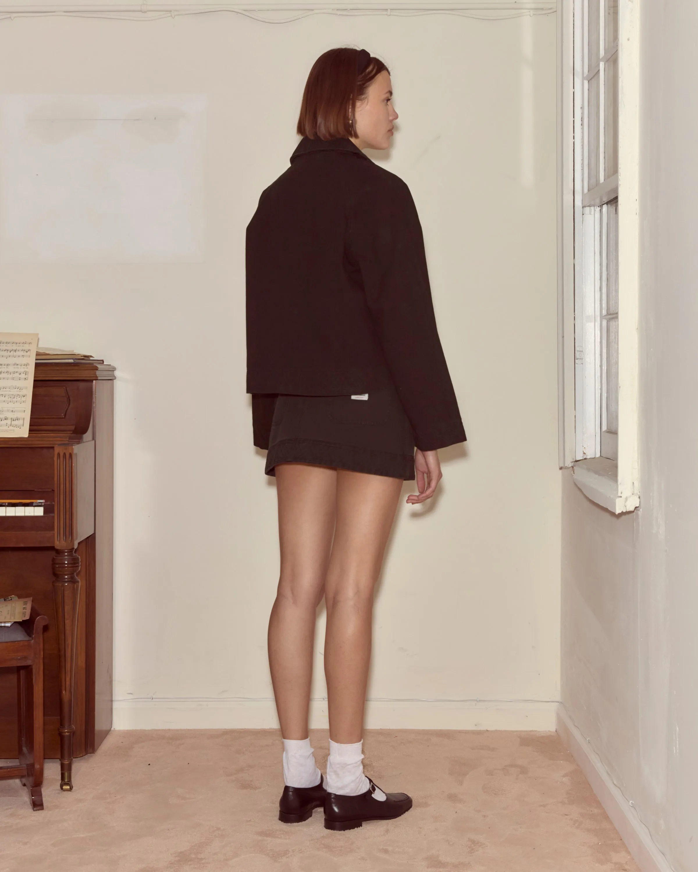 Embroidered Denim Jacket - Black sold by BODE product image thumbnail 3