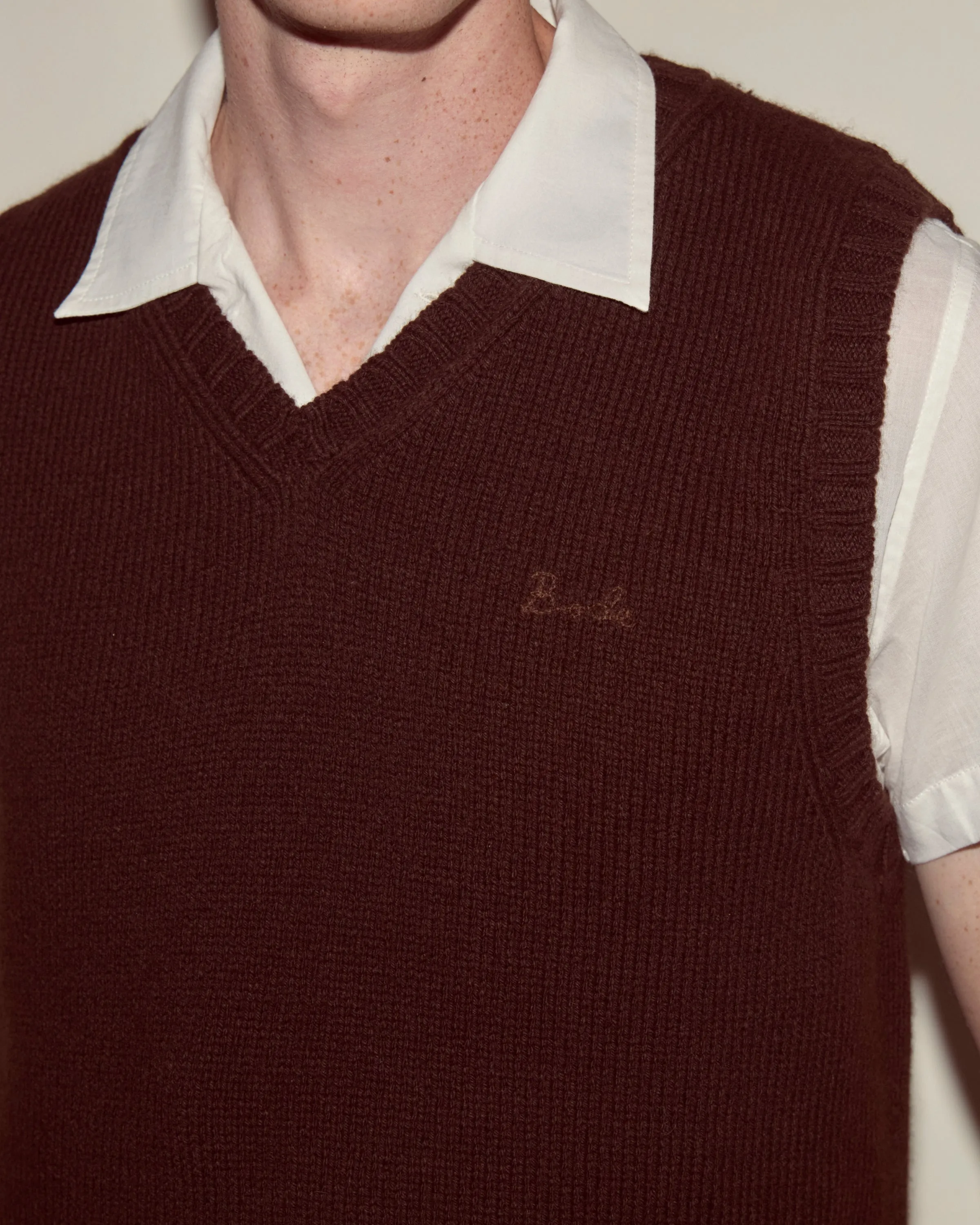 Falls Vest - Dark Brown sold by BODE product image thumbnail 2