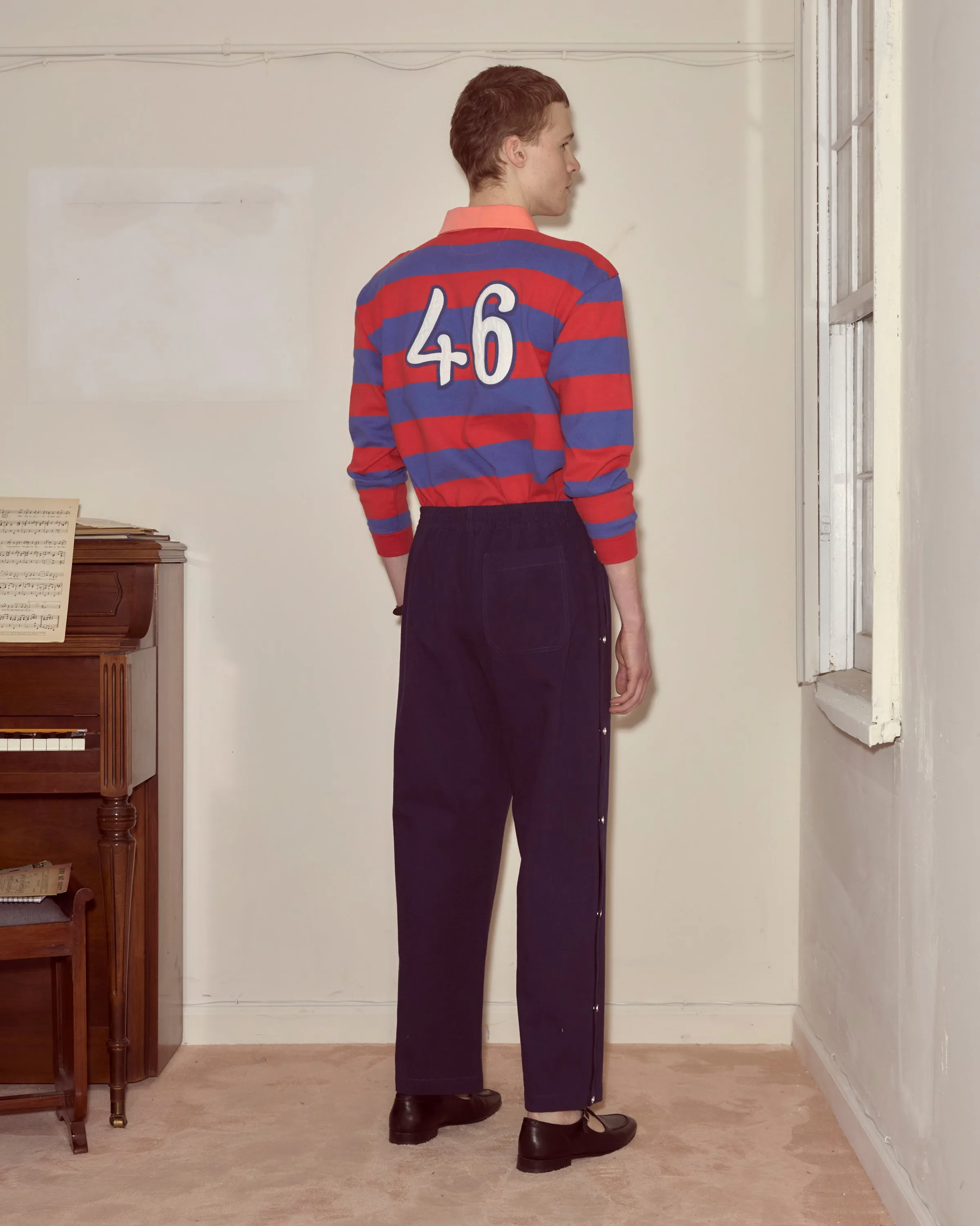 Twill Tear-Away Track Pants - Navy sold by BODE product image thumbnail 3